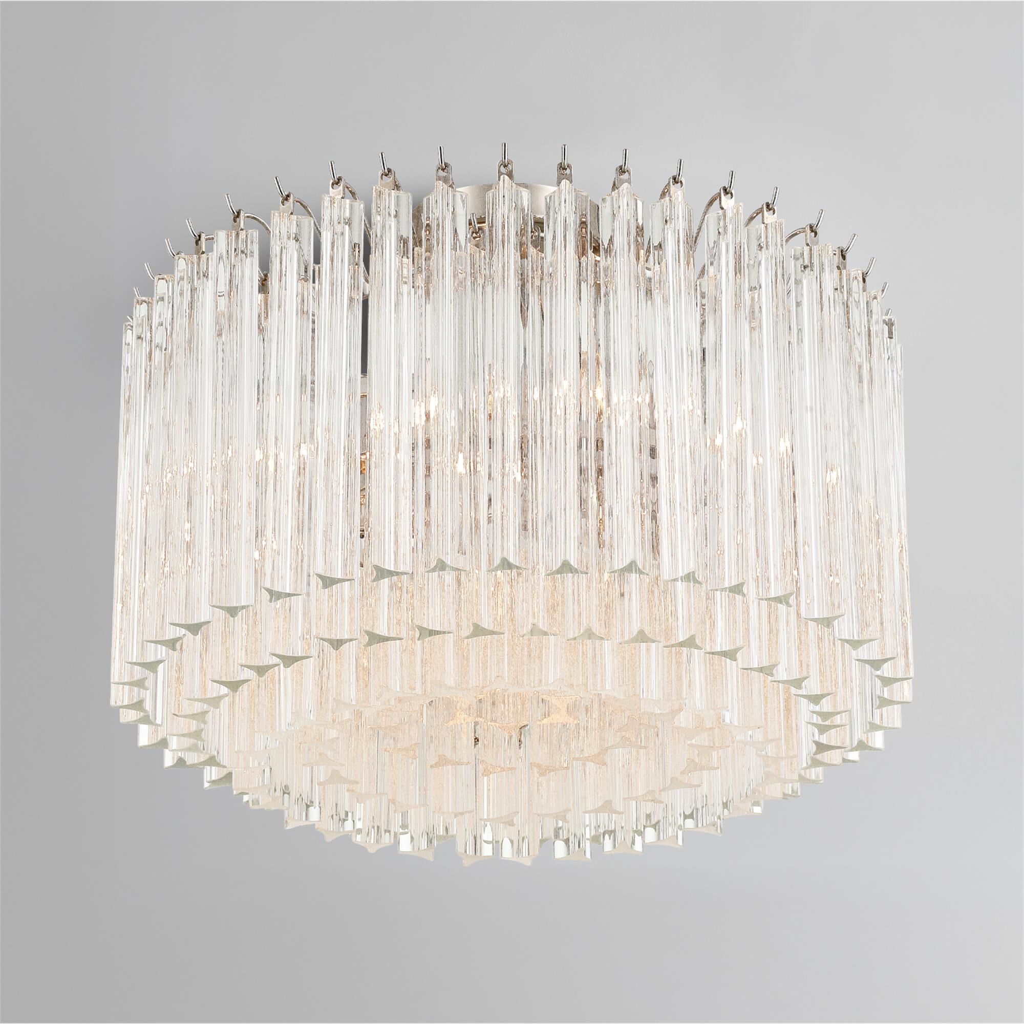 Lofton 18 Inch 5 Light Semi Flush Mount,