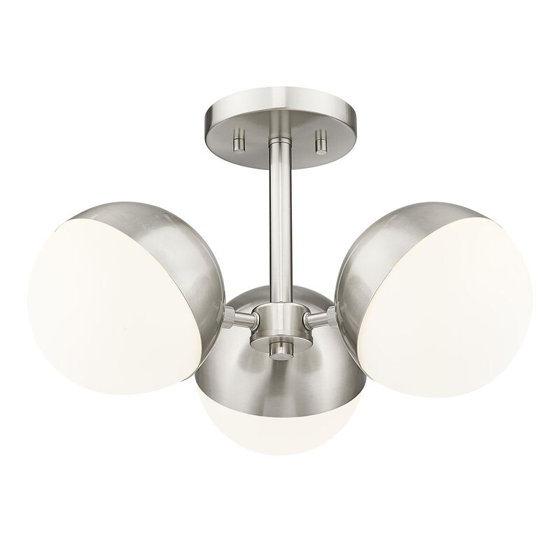 Realm Sphere 17 Inch 3 Light Semi Flush Mount by Z-Lite