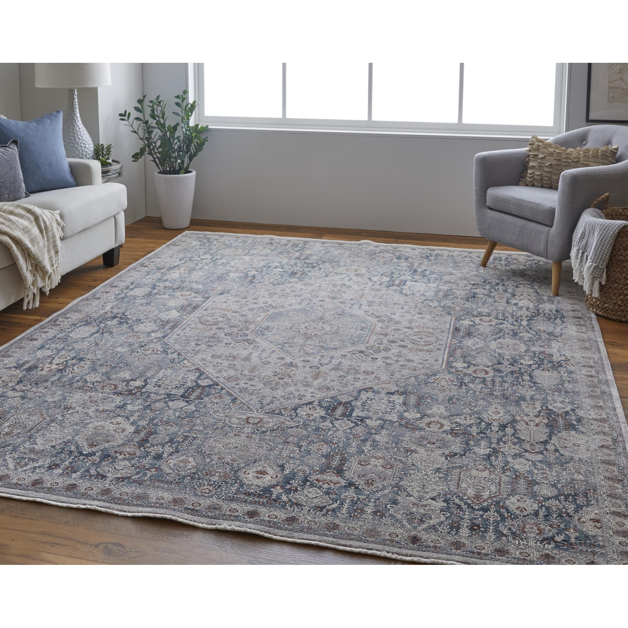 Marquette Machine Woven Area Rug,