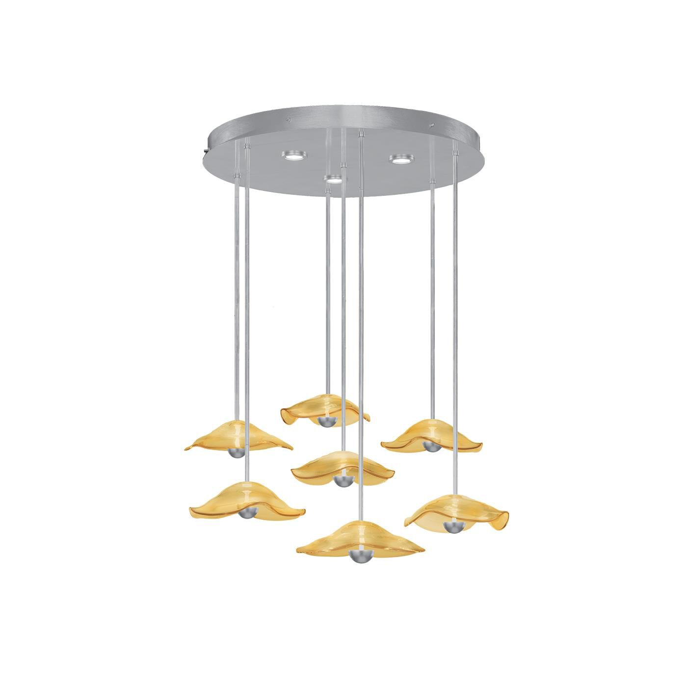 Shown in Silver finish and False crystal and True glass