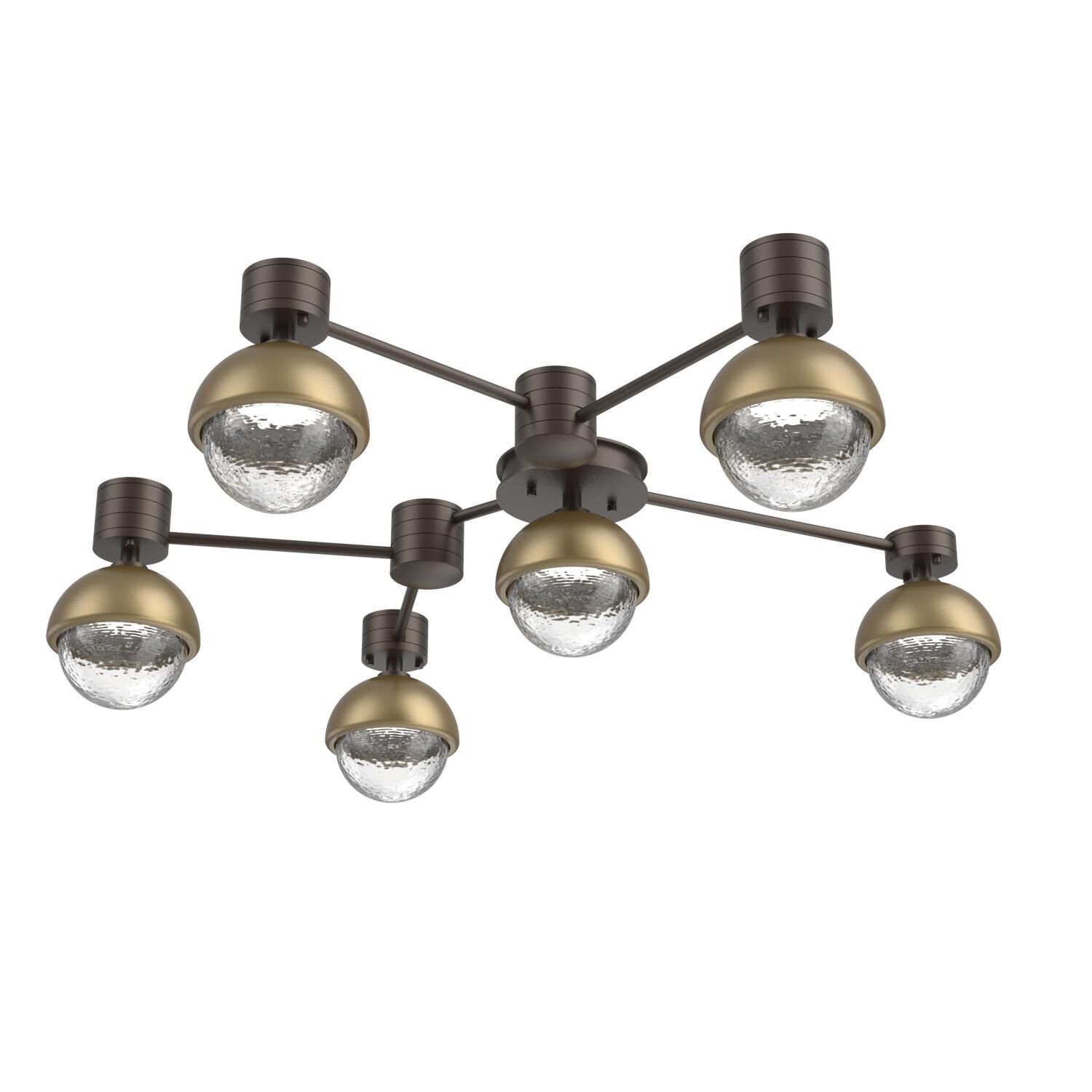 Levi Wilson Cabochon 42 Inch Flush Mount by Hammerton Studio