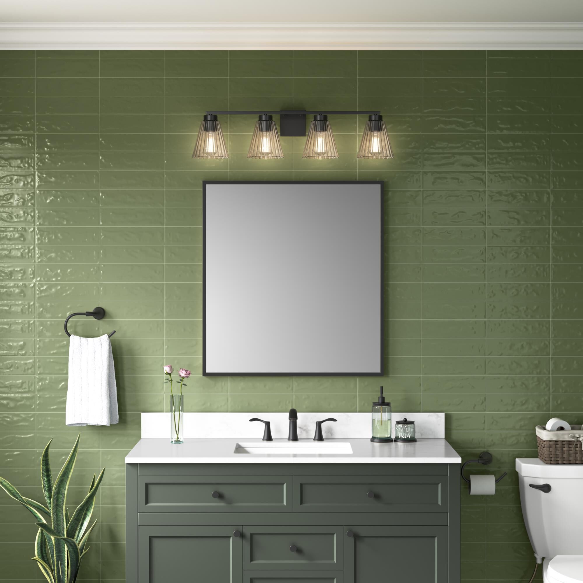 Riville 32 Inch Bath Vanity Light by Millennium Lighting