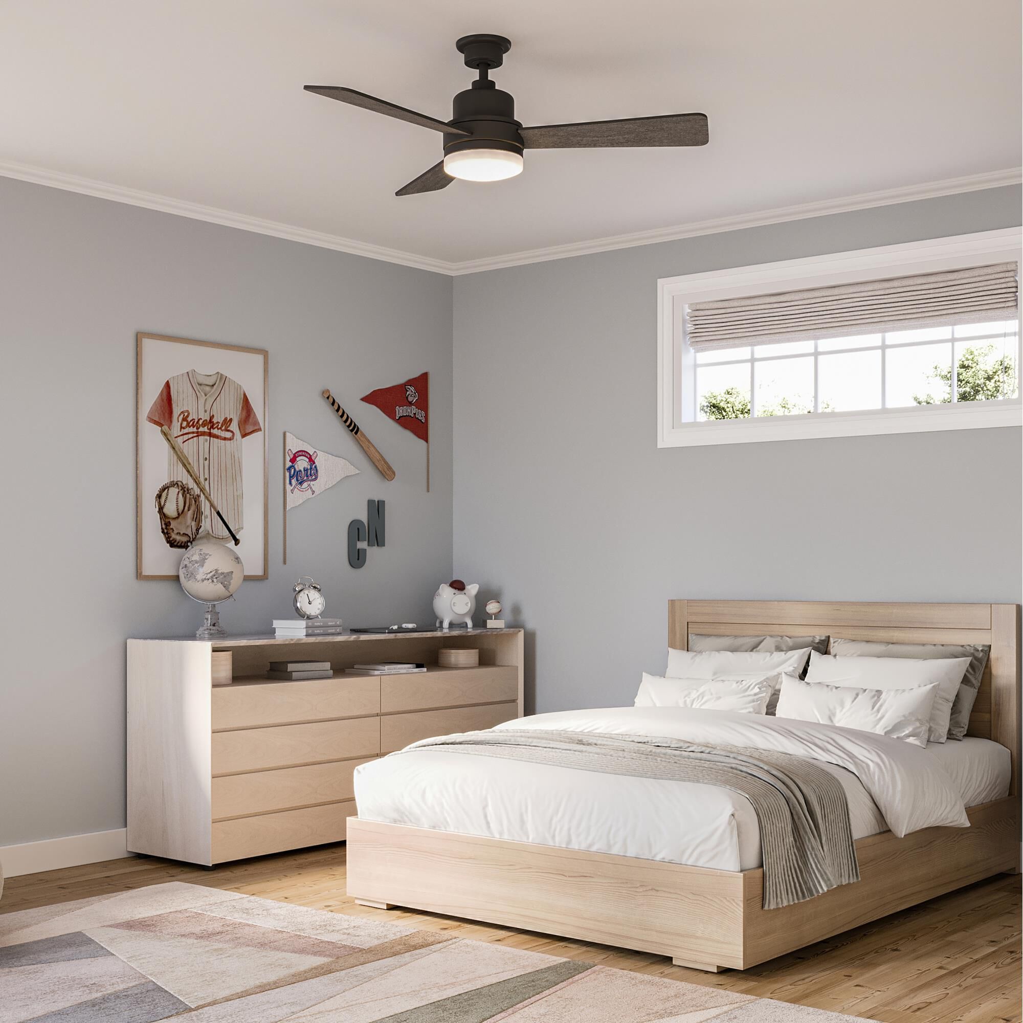 Trevina 52 Inch Ceiling Fan with Light Kit by Progress Lighting