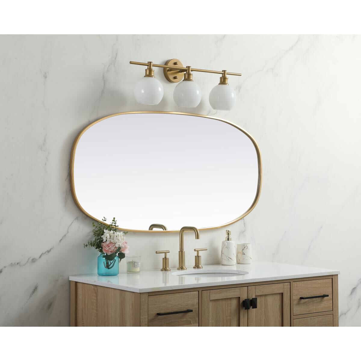 Brynn 48 Inch Decorative Mirror by Elegant Decor