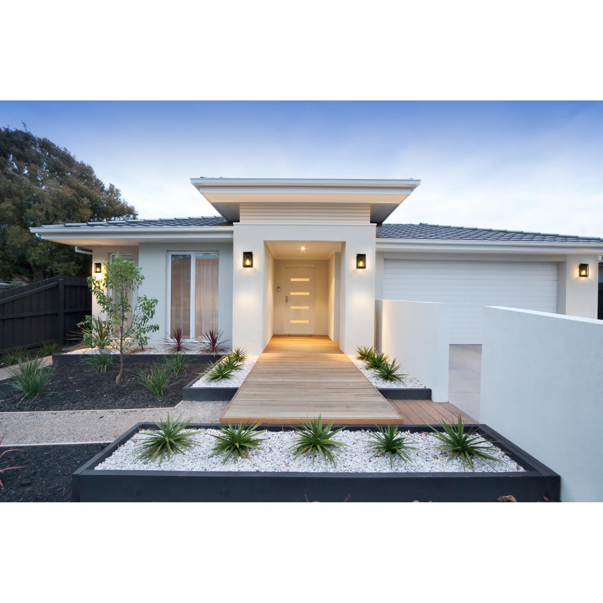 Shown in Black finish and Glass shade