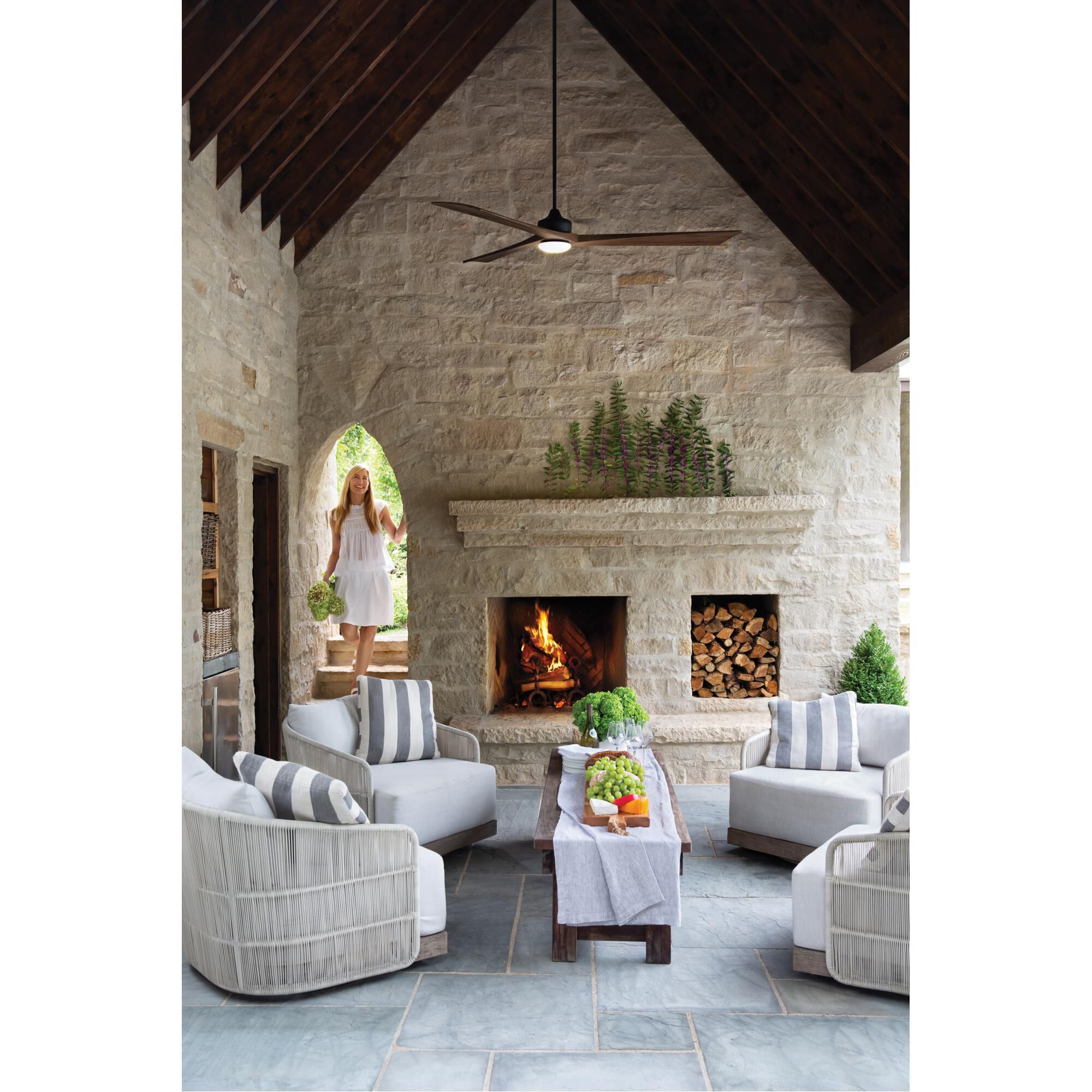 Sculpt 80 Inch Ceiling Fan with Light Kit by Hinkley Lighting