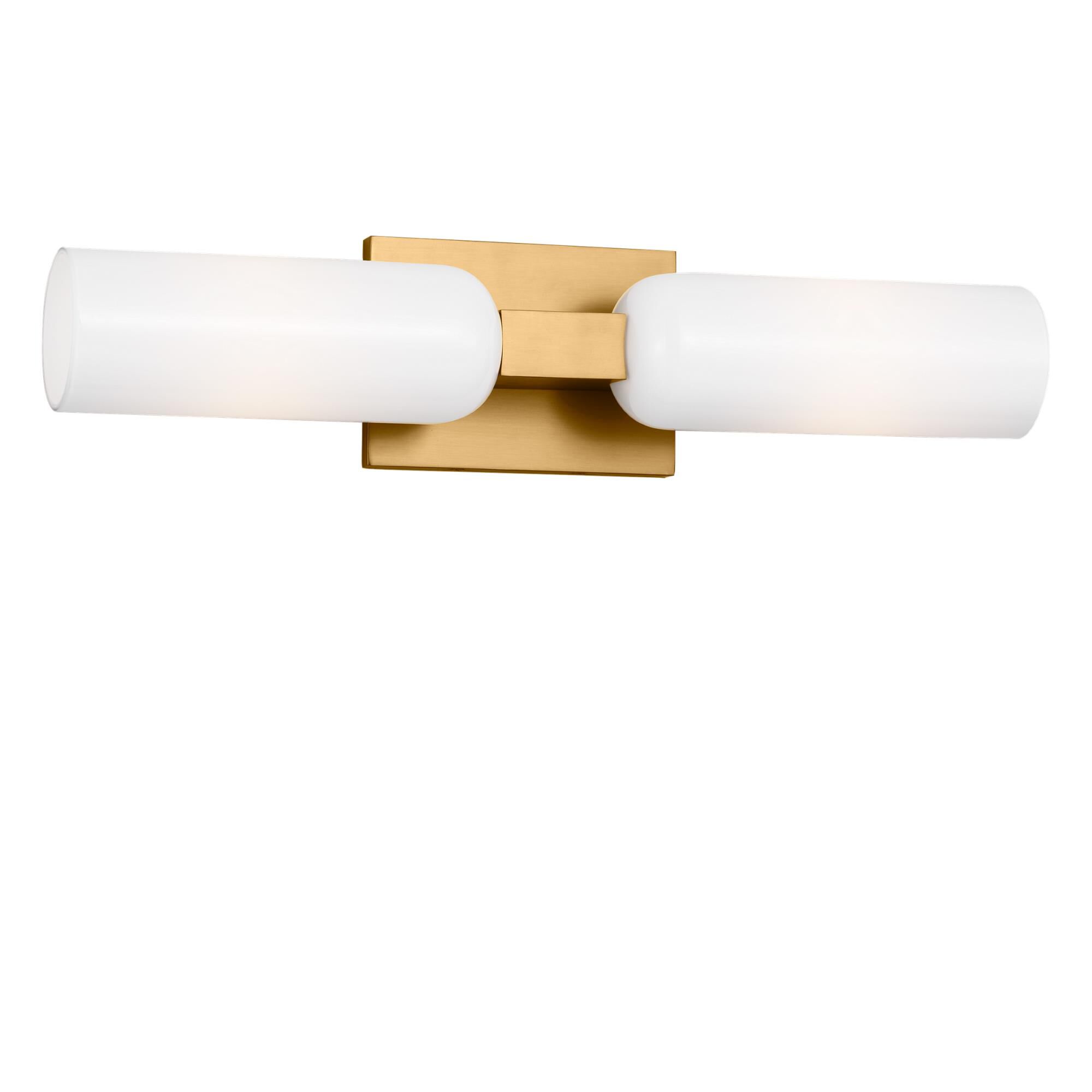 Shown in Burnished Brass finish and Milk glass