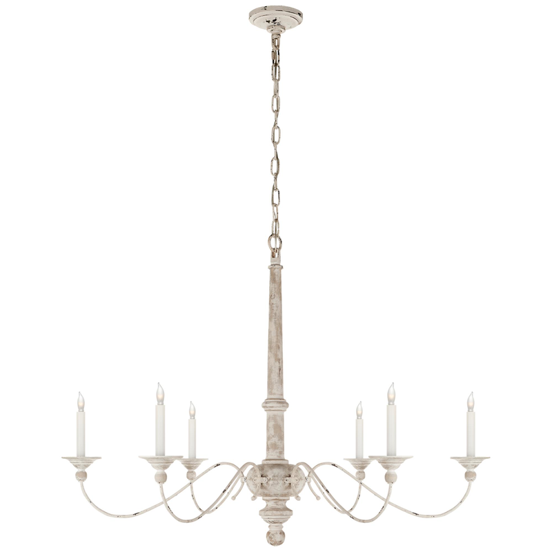 Country 41 Inch 6 Light Chandelier by Visual Comfort Signature Collection