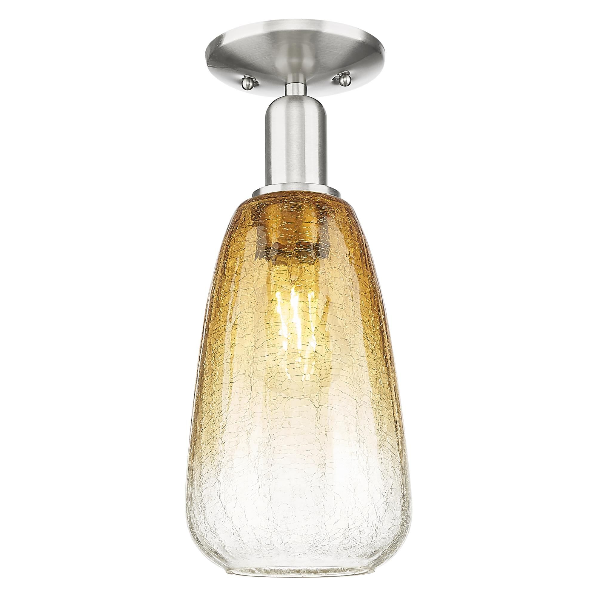 Bruno Marashlian Brookhaven Almond 6 Inch Semi Flush Mount by Innovations Lighting