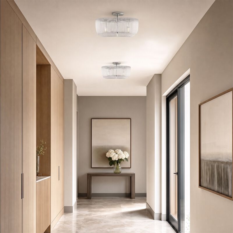 Chapman & Myers Pierce 20 Inch Flush Mount by Visual Comfort Studio Collection