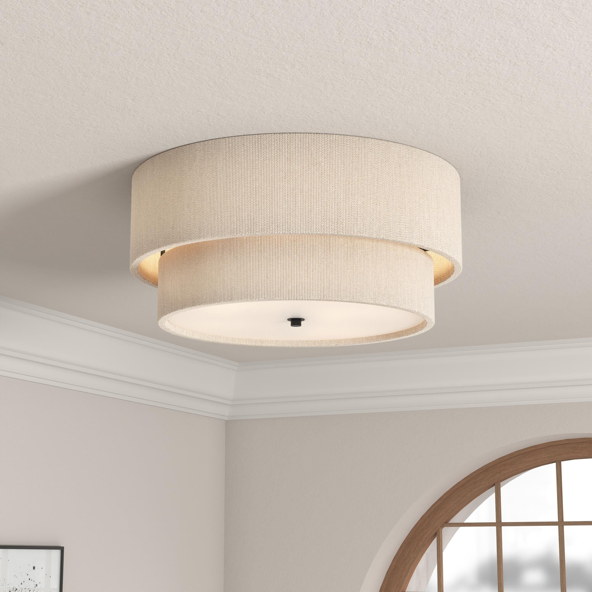 Helbert 18 Inch Flush Mount by Millennium Lighting