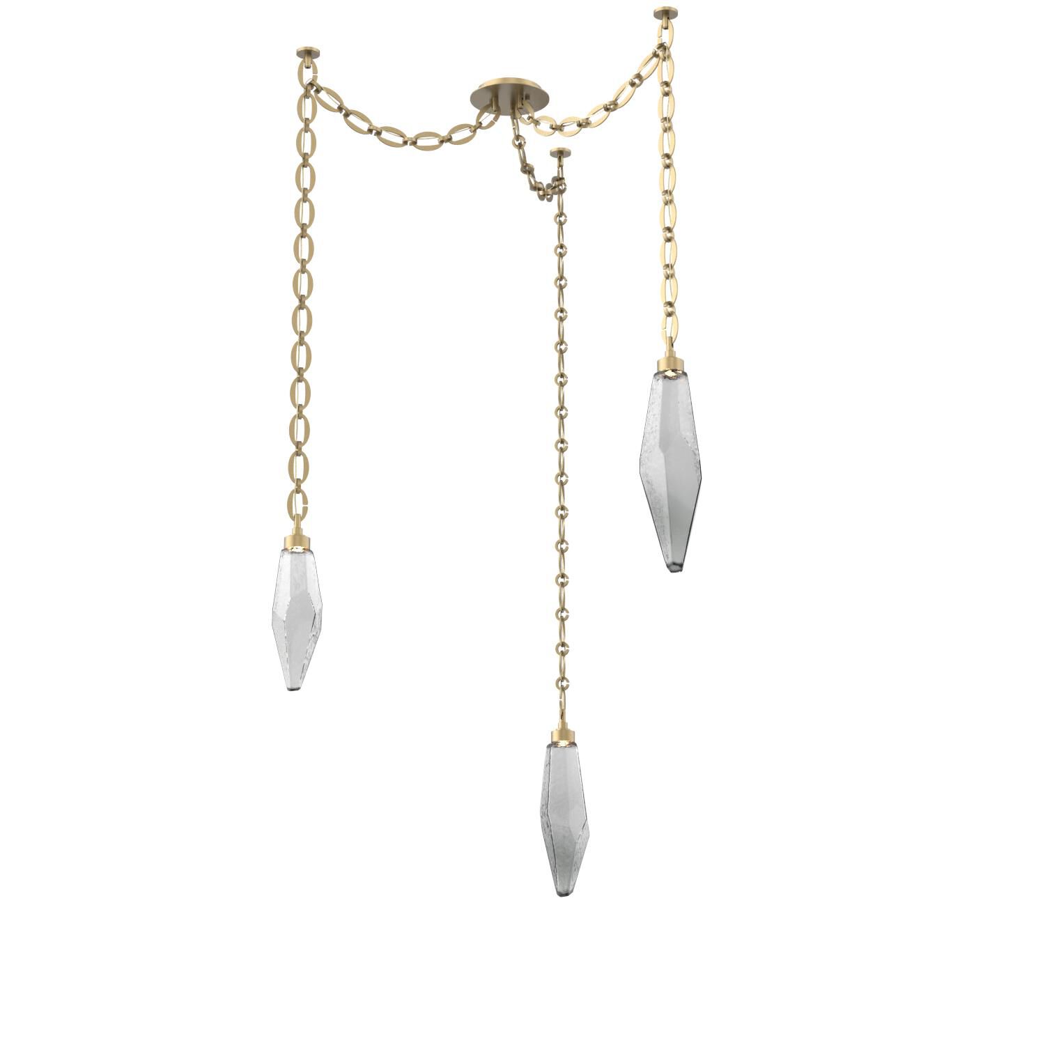 Levi Wilson Rock Crystal 14 Inch Multi Pendant Light by Hammerton Studio