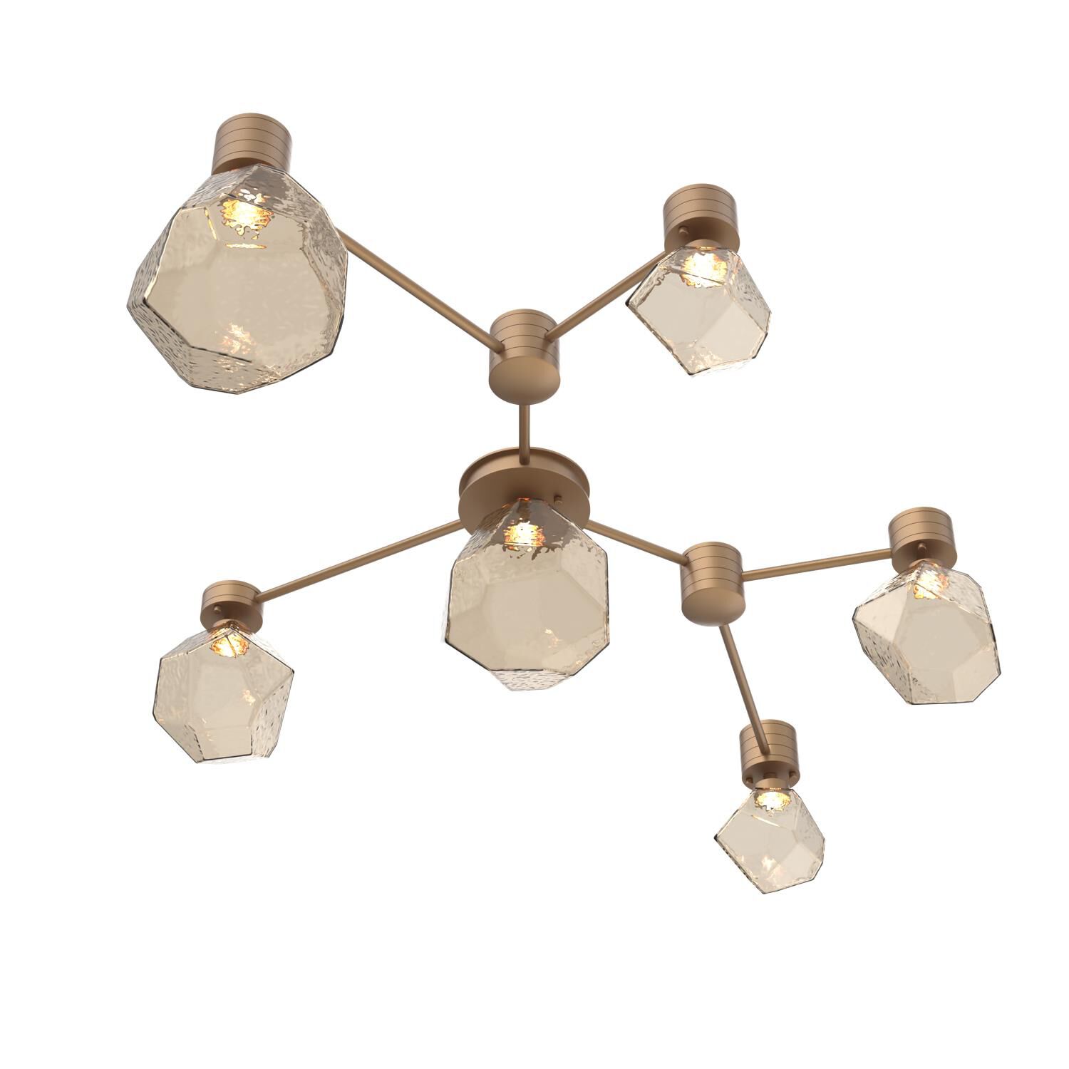 Shown in Novel Brass finish and Bronze glass