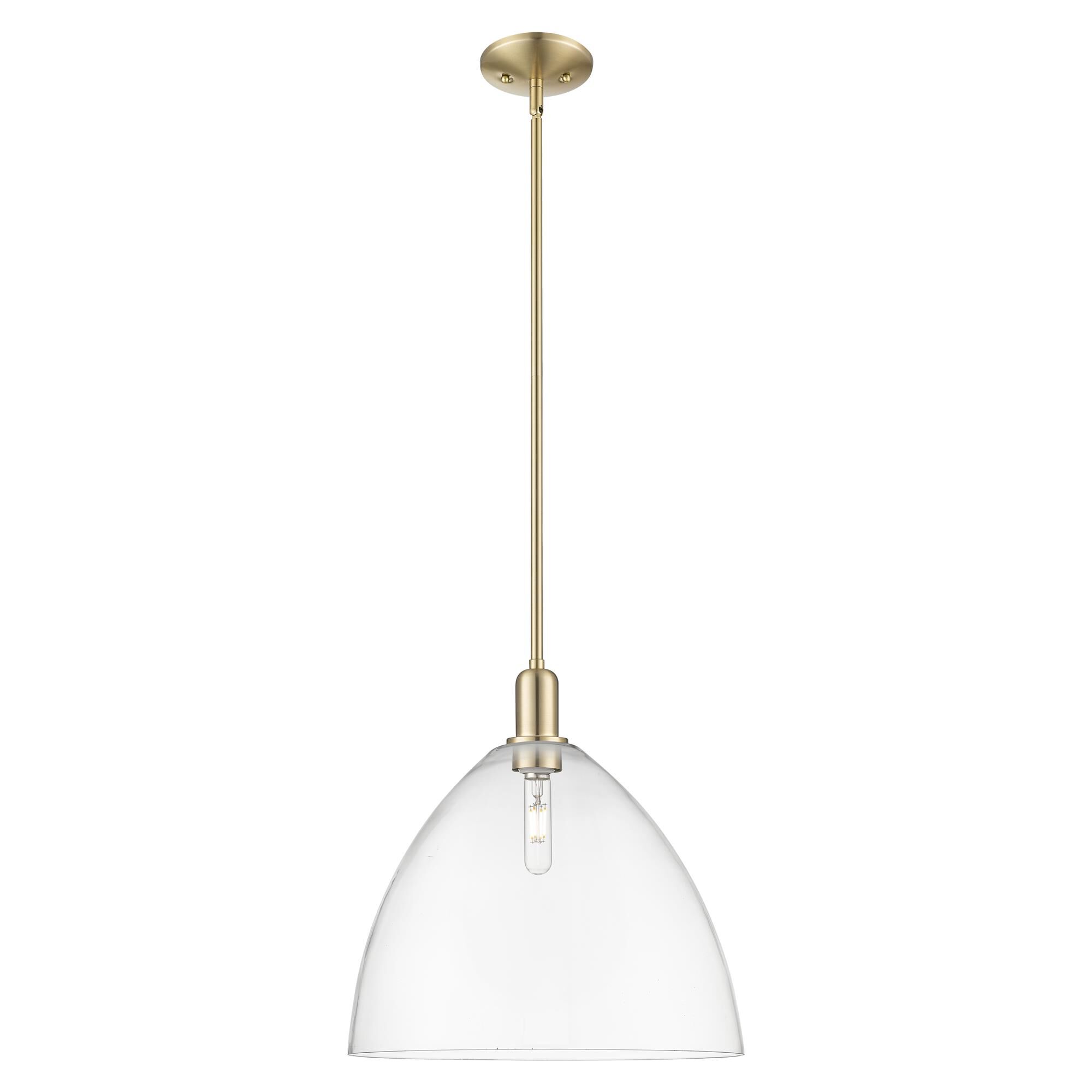 Shown in Champagne Bronze finish and Clear glass
