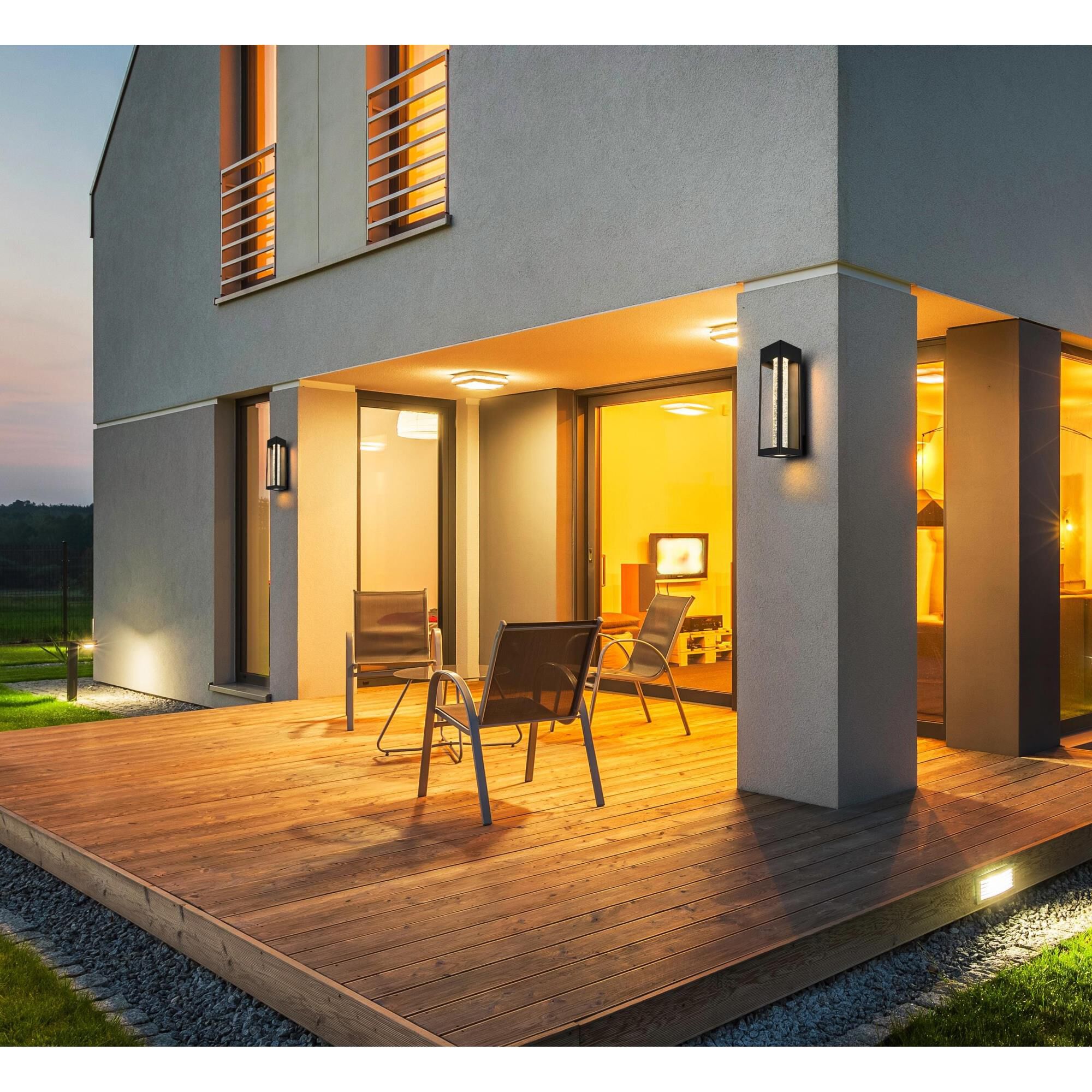 Amaris 19 inch Outdoor Wall Light by Elegant Lighting