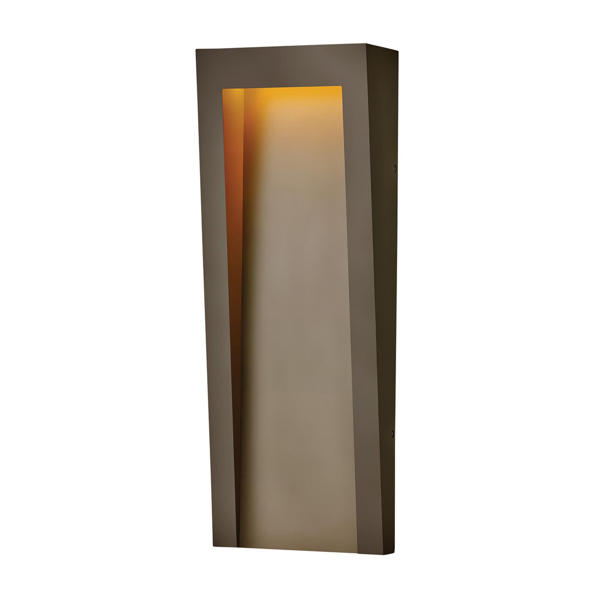 Shown in Textured Oil Rubbed Bronze finish and Etched glass