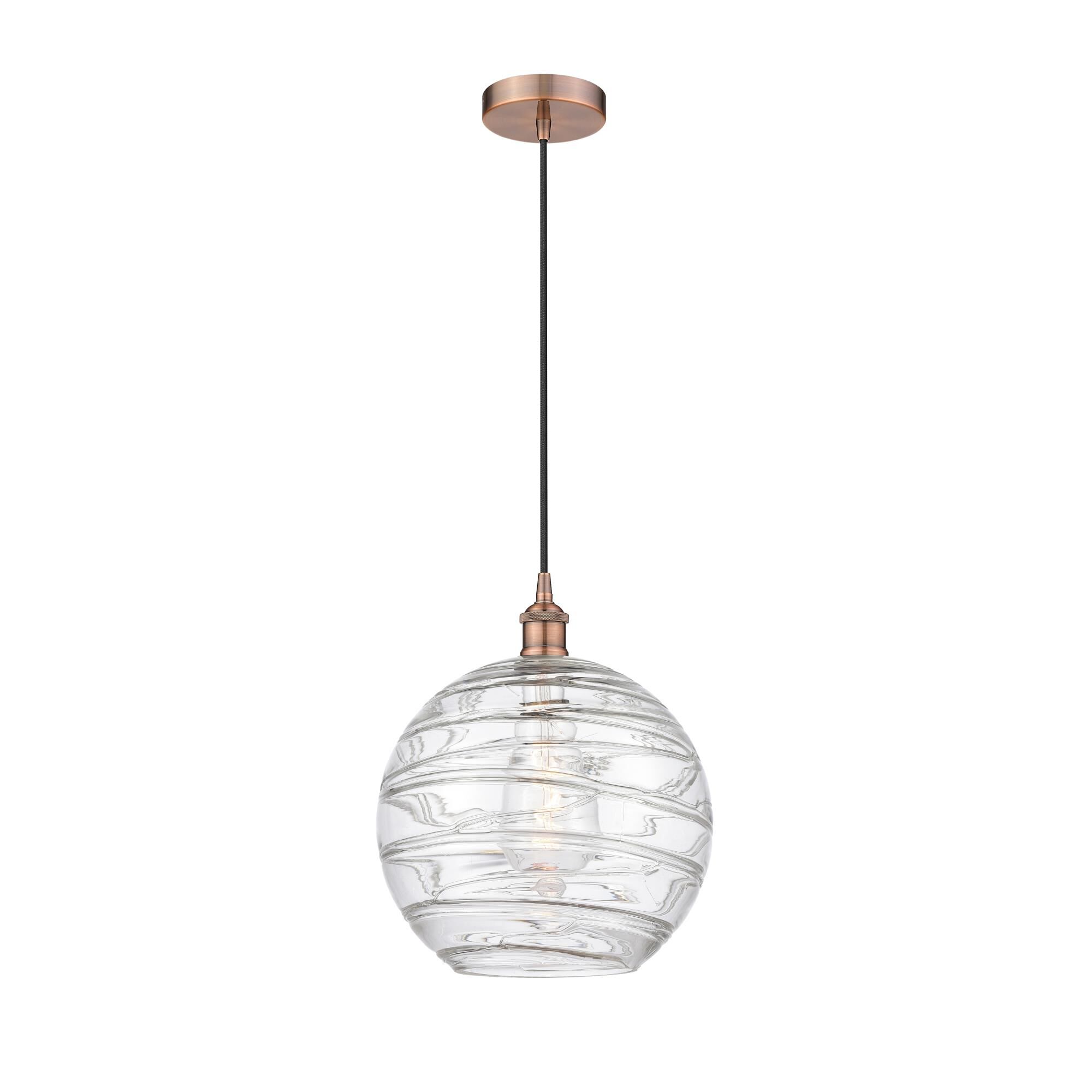 Bruno Marashlian Athens Deco Swirl 12 Inch Mini Pendant by Innovations Lighting