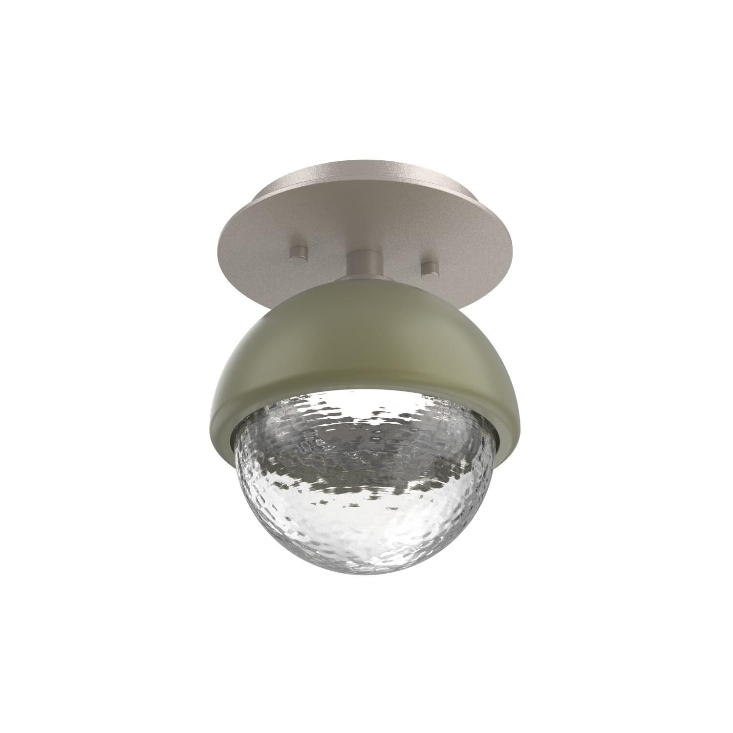 Shown in Beige Silver finish and Clear glass and Sage Green accent