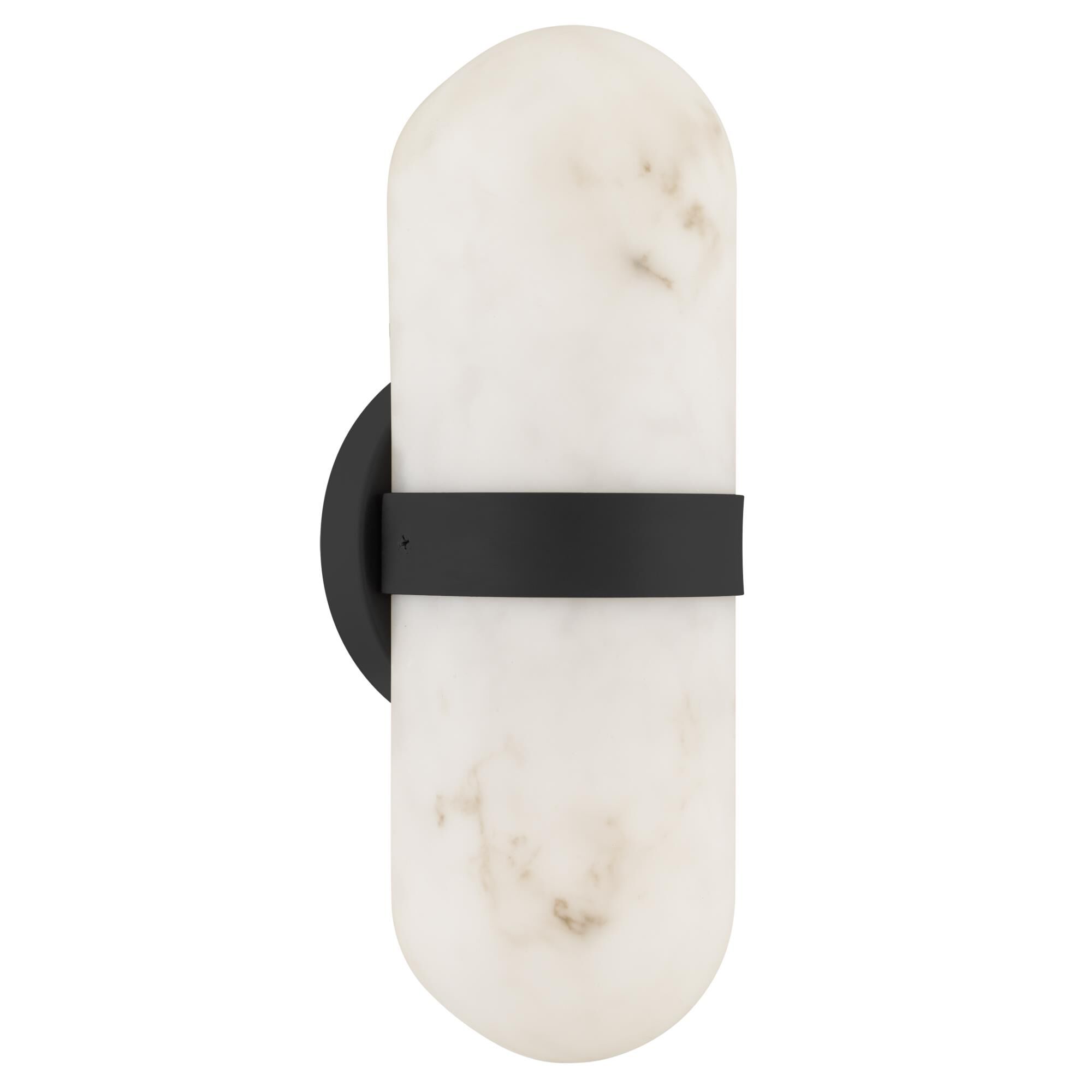 Shown in Matte Black finish and Alabaster Resin shade