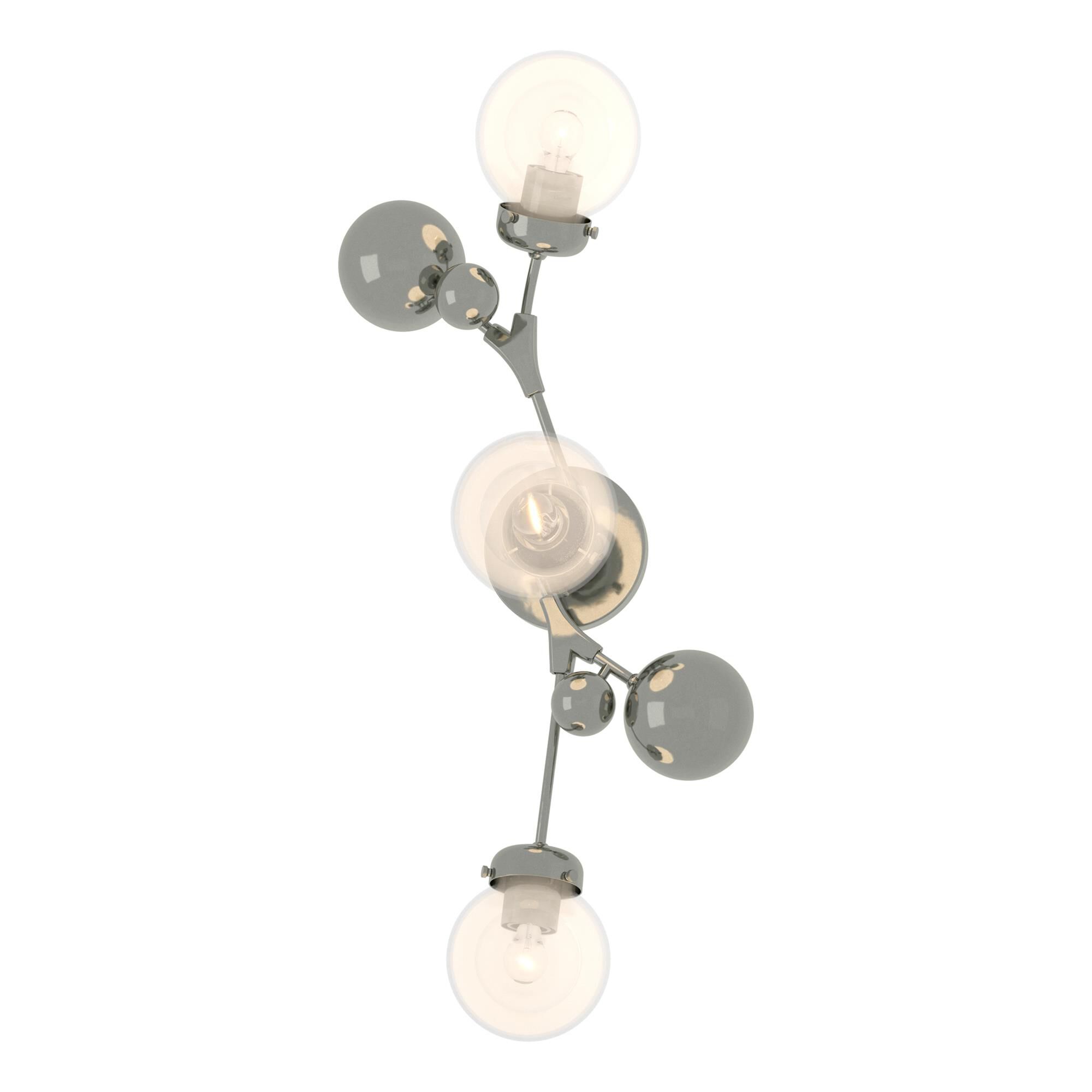 Shown in Sterling finish and Opaline glass
