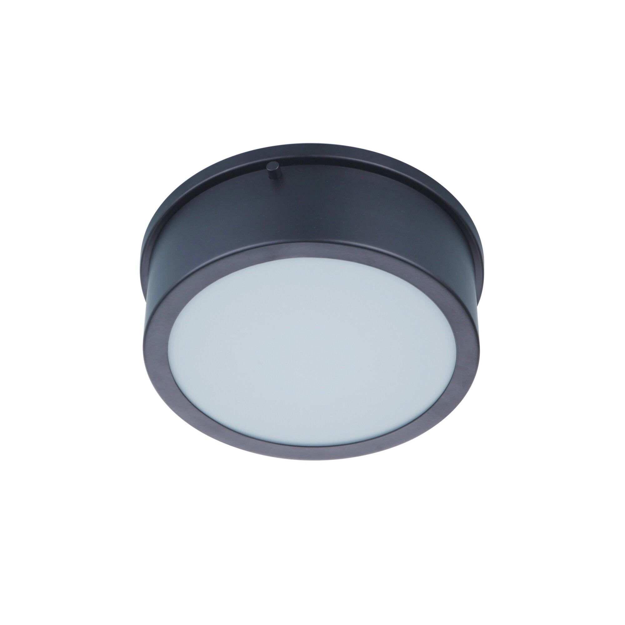 Shown in Flat Black finish and White glass and Acrylic shade