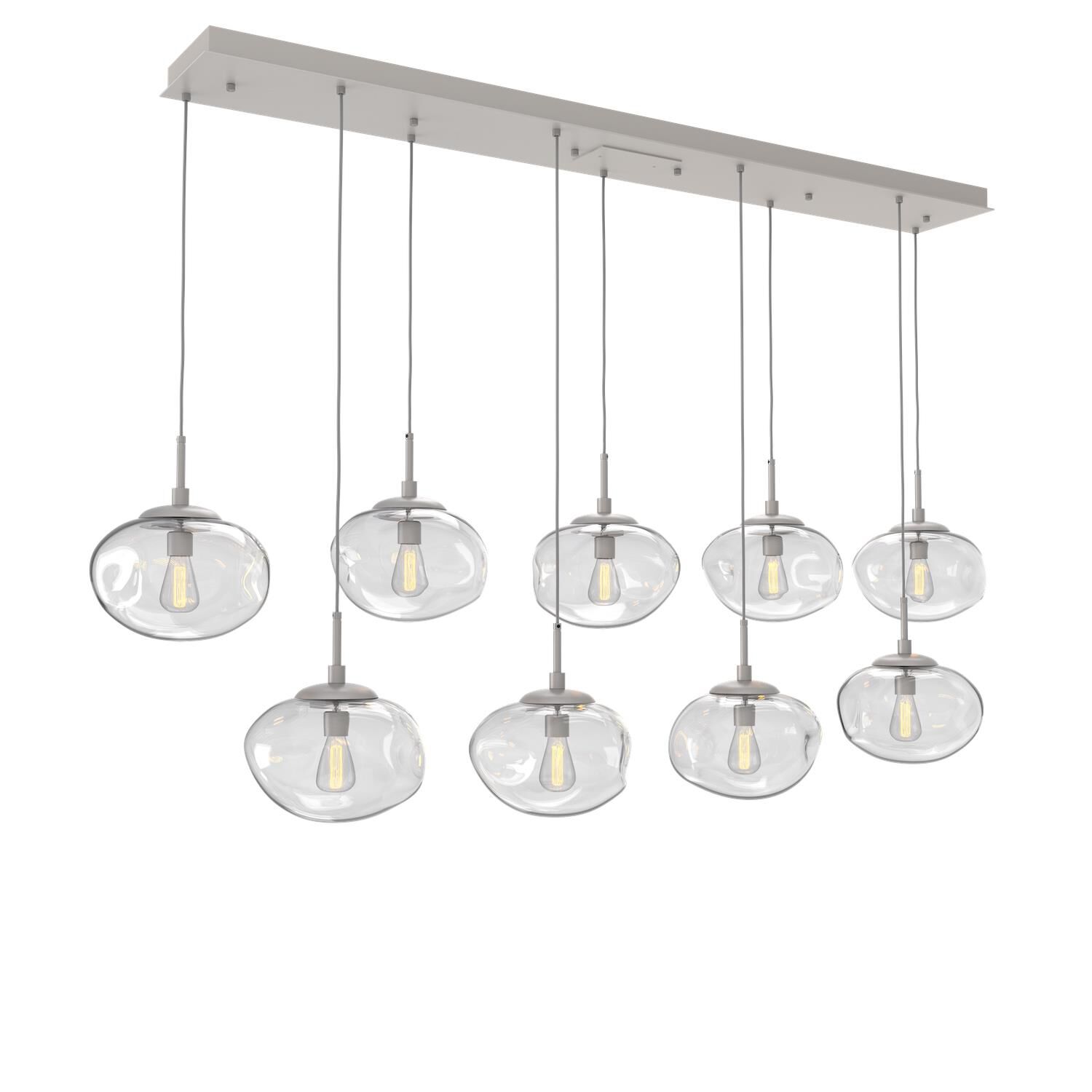 Levi Wilson Nebula 70 Inch 9 Light Linear Suspension Light by Hammerton Studio