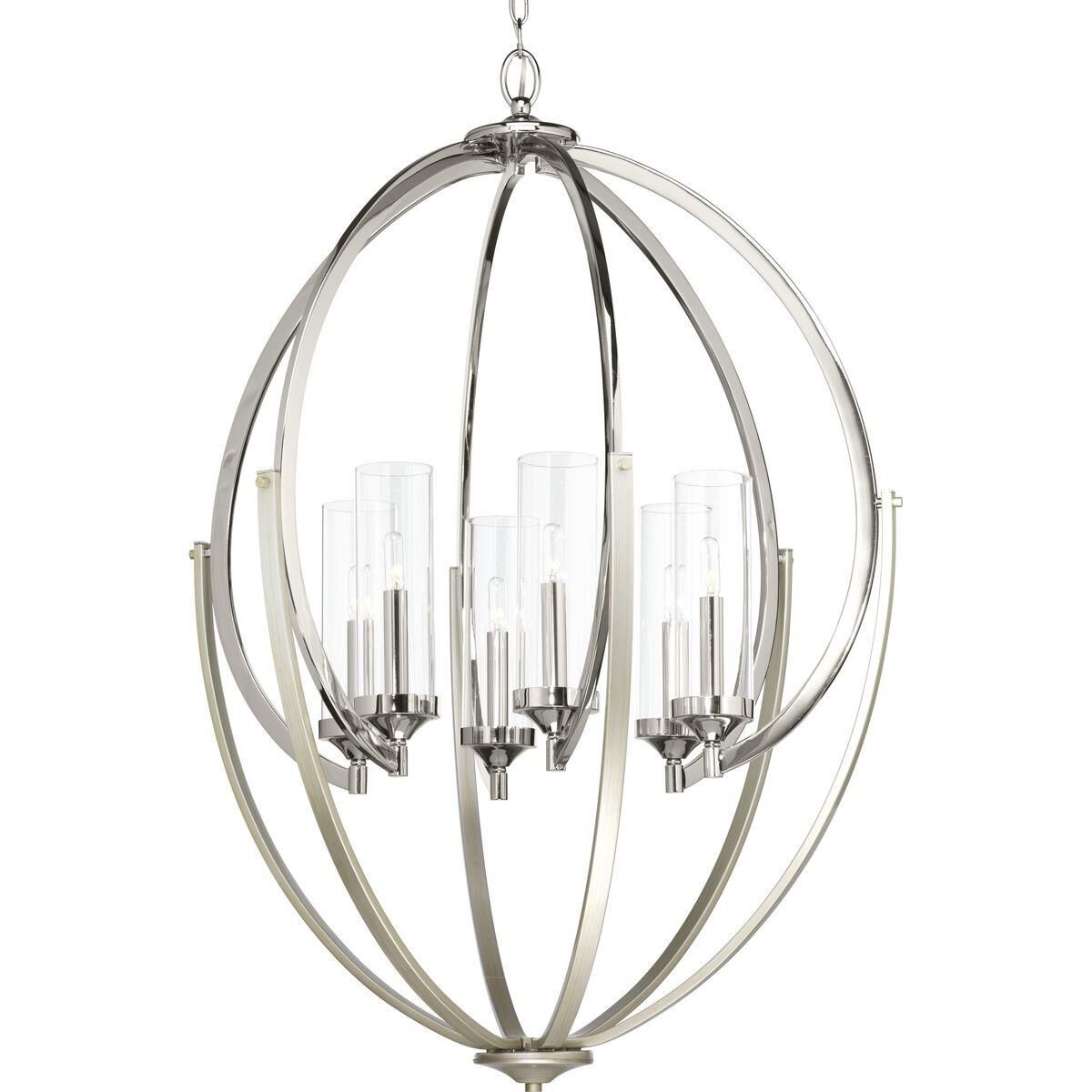 Evoke 28 Inch 6 Light Chandelier by Progress Lighting