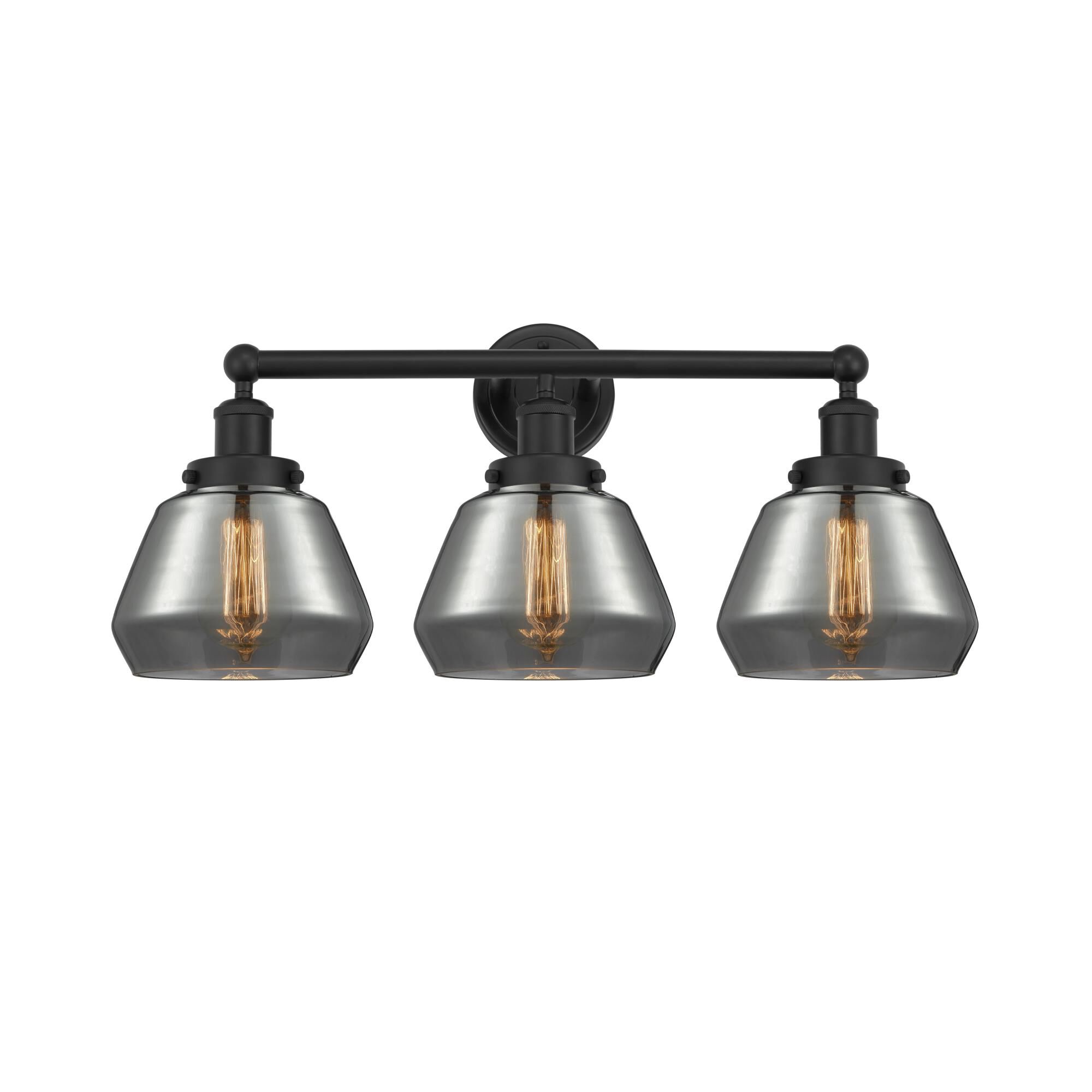Shown in Matte Black, Plated Smoke finish and Plated Smoke glass and Plated Smoke Glass shade