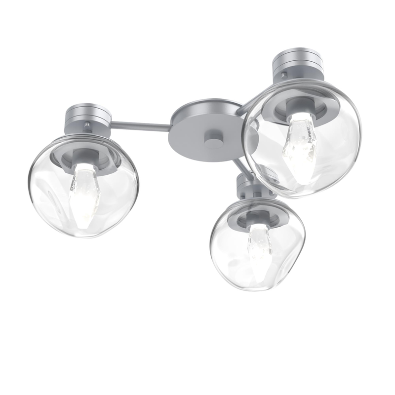 Levi Wilson Luna 23 Inch Semi Flush Mount by Hammerton Studio