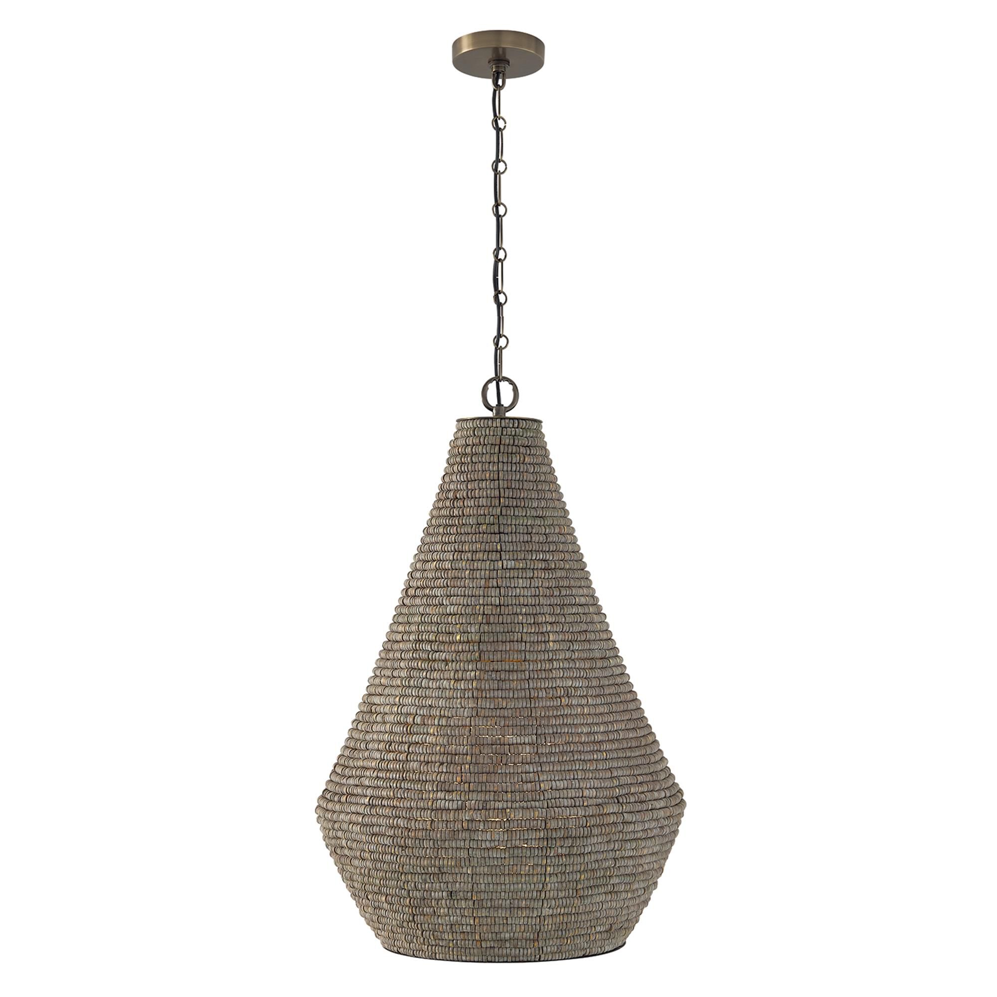 Shown in Aegean Grey And Dark Brass finish and White  Globe glass