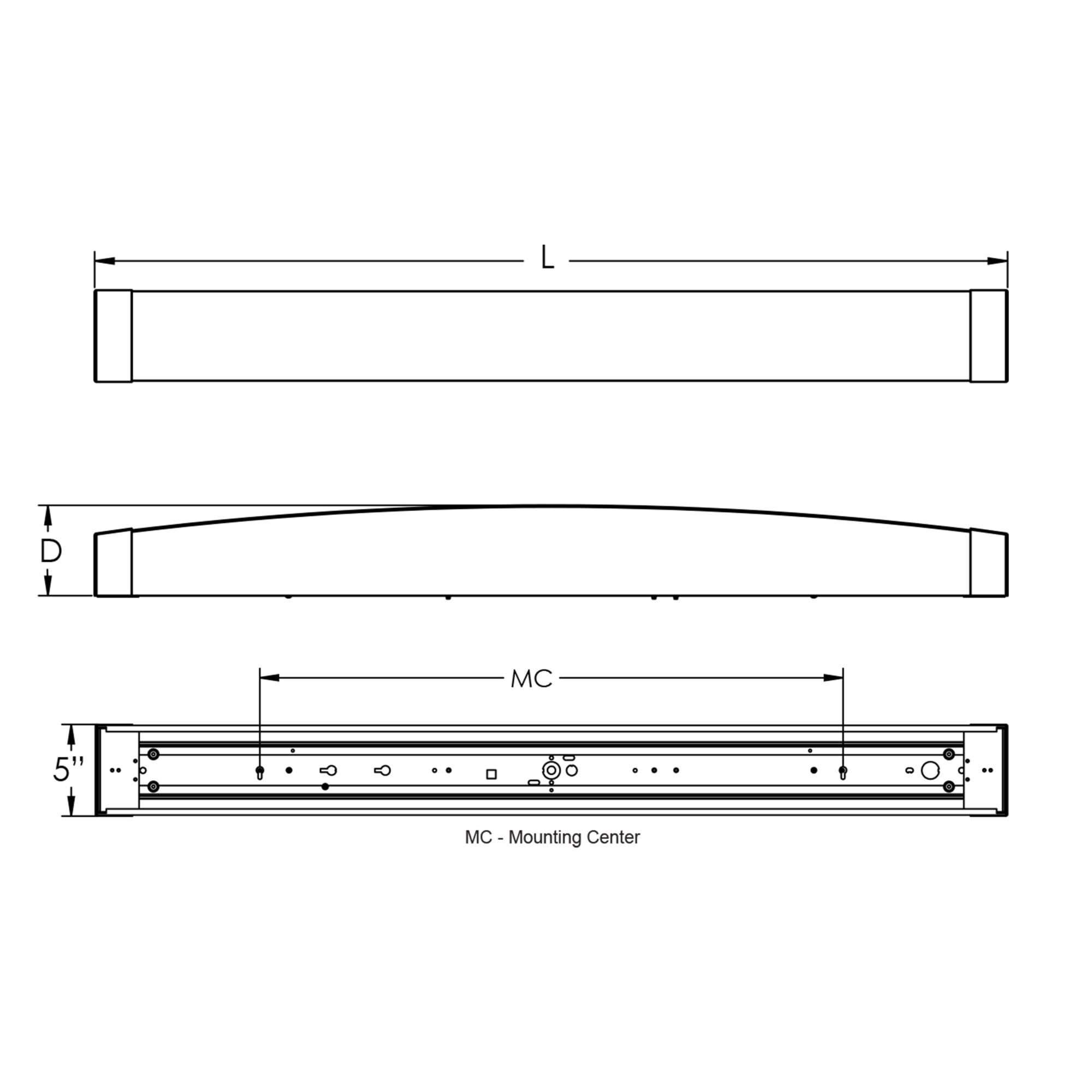 Shown in Satin Nickel finish and Linen Acrylic glass and 120-277 Volt Dimmer accent