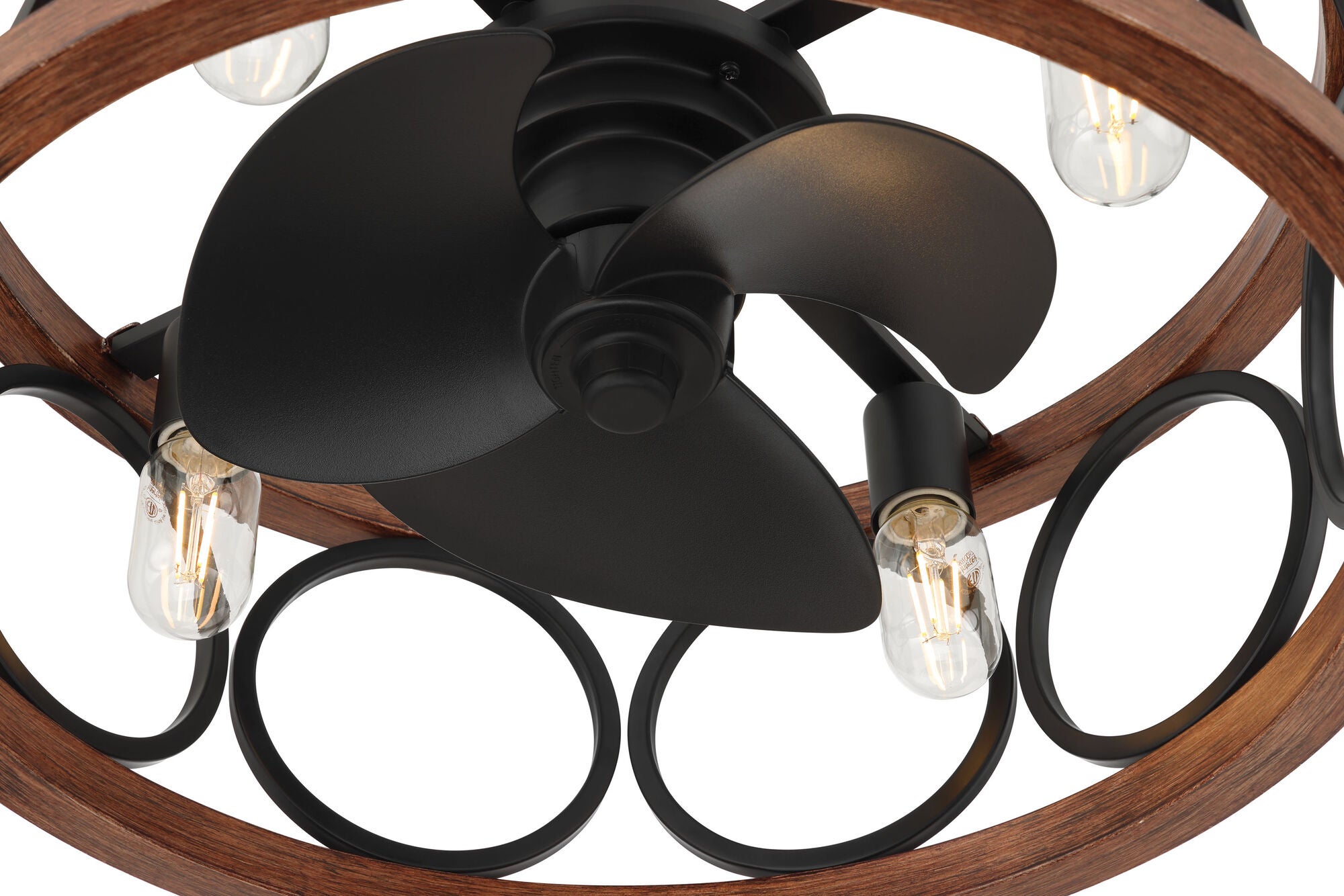 Haven 22 Inch Chandelier Ceiling Fan with Light Kit,