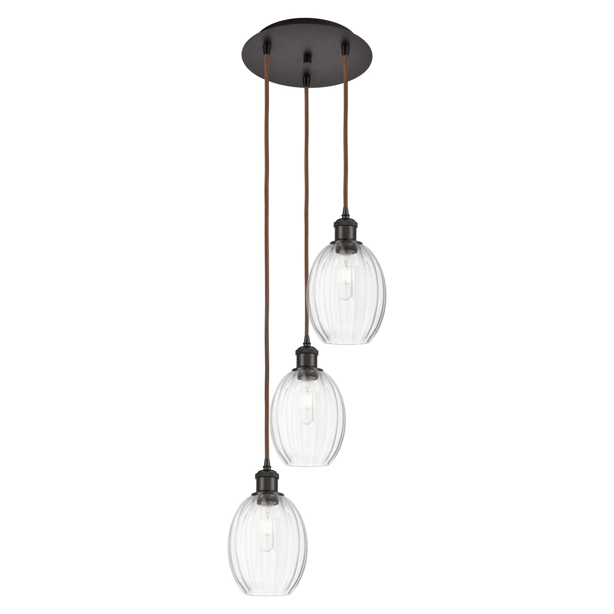 Shown in Oil Rubbed Bronze finish and Clear glass