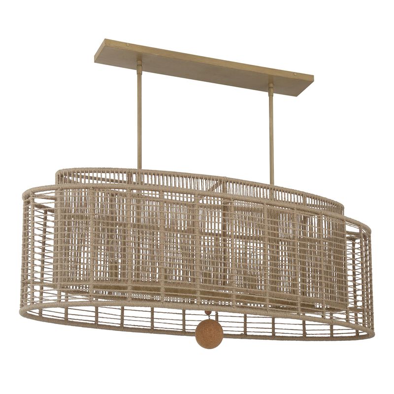 Jayna Medium Linear Chandelier by Crystorama