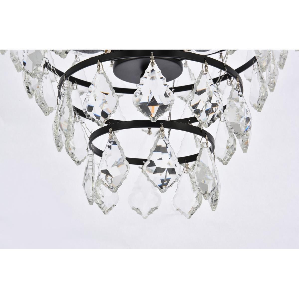 Ella 14 Inch 3 Light Flush Mount by Elegant Lighting