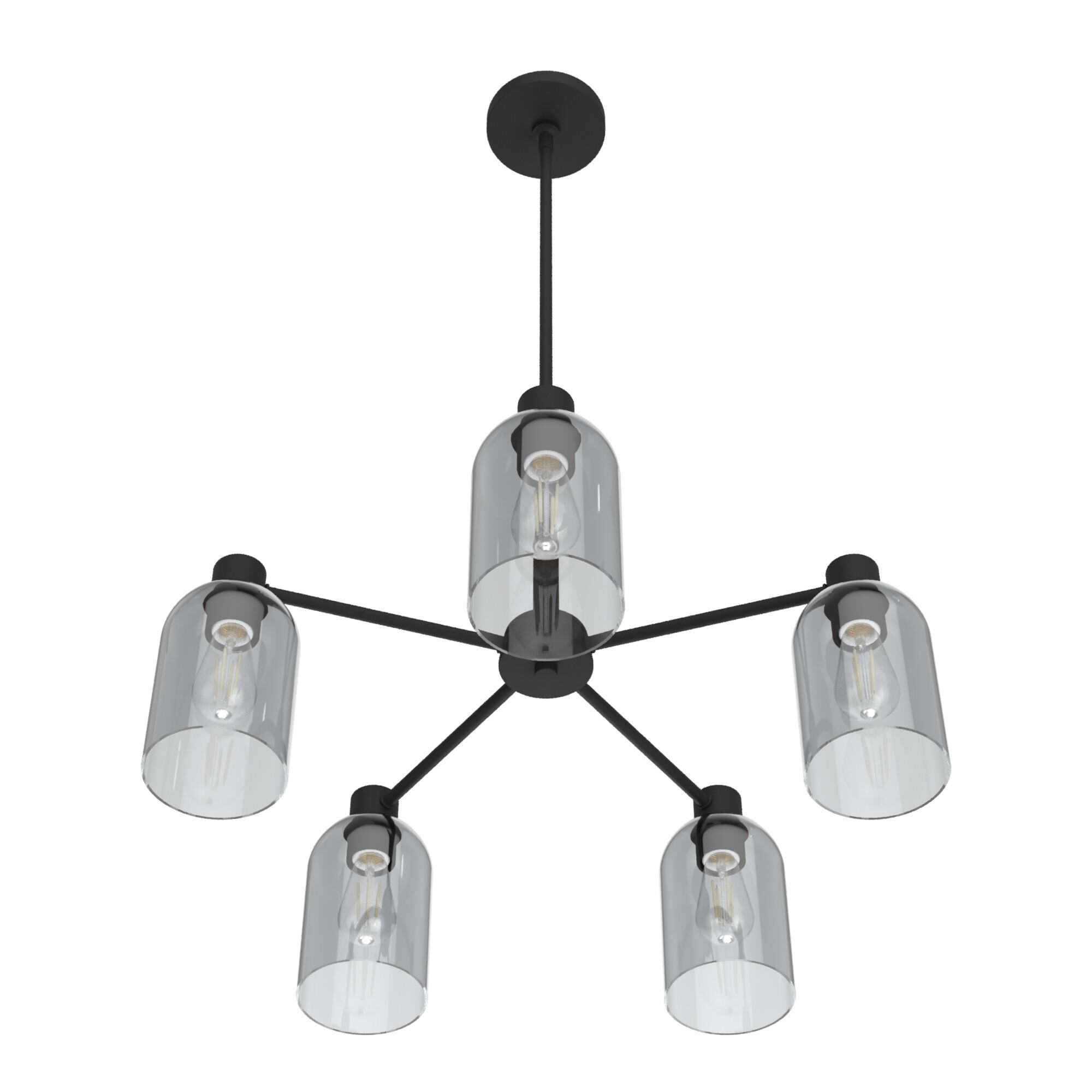 Lochemeade 26 Inch 5 Light Chandelier by Hunter Fan