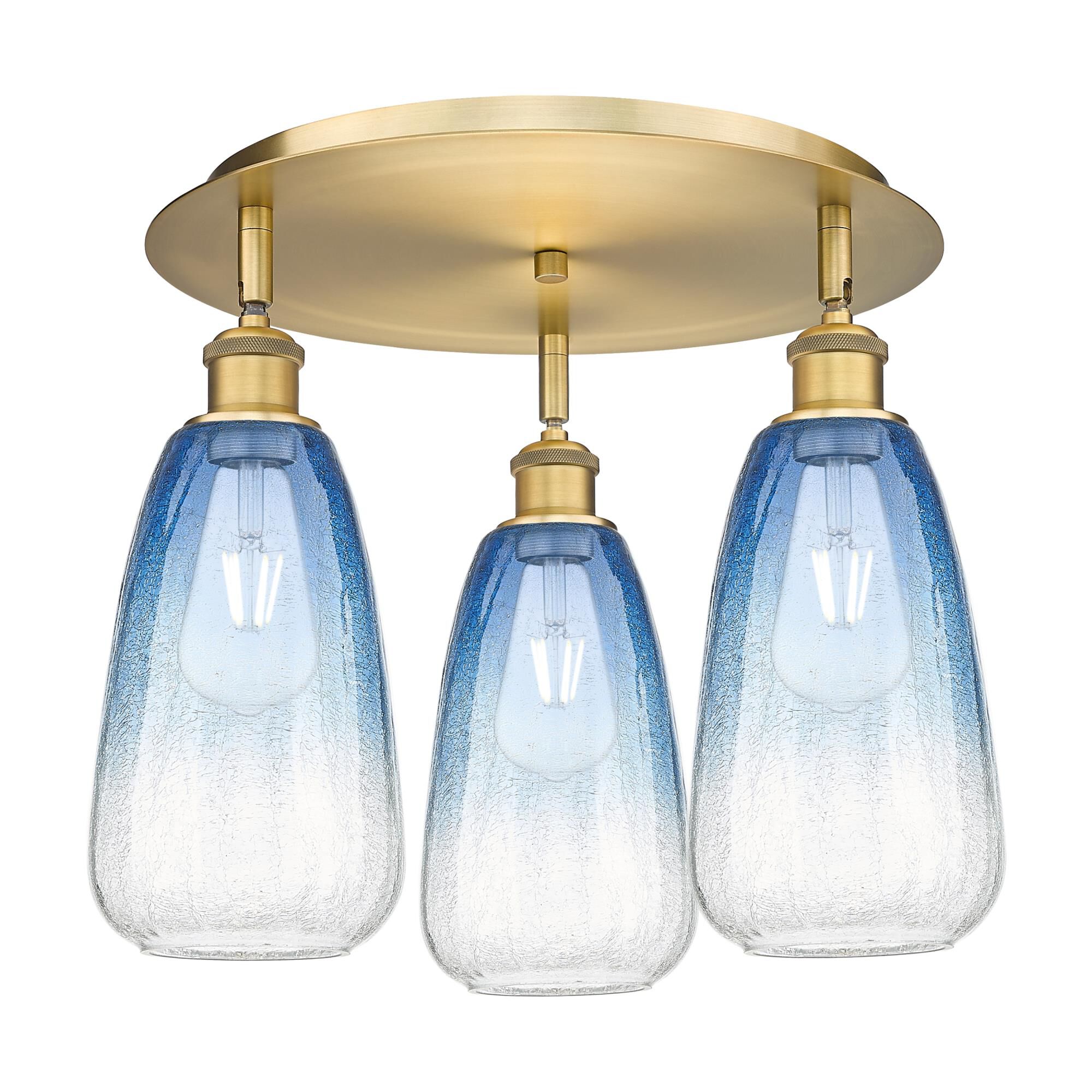 Bruno Marashlian Brookhaven Almond 18 Inch Flush Mount by Innovations Lighting