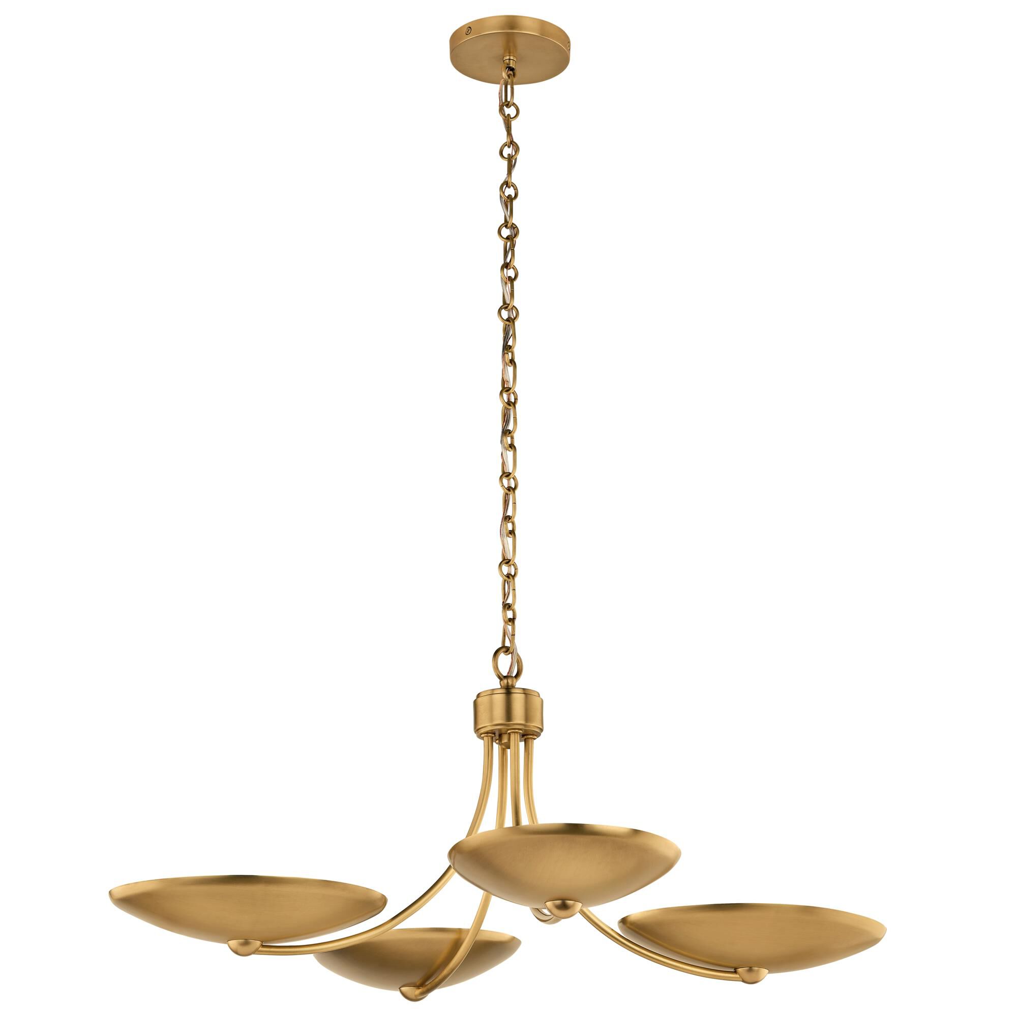 Shown in Lacquered Brass finish and Lacquered Brass shade