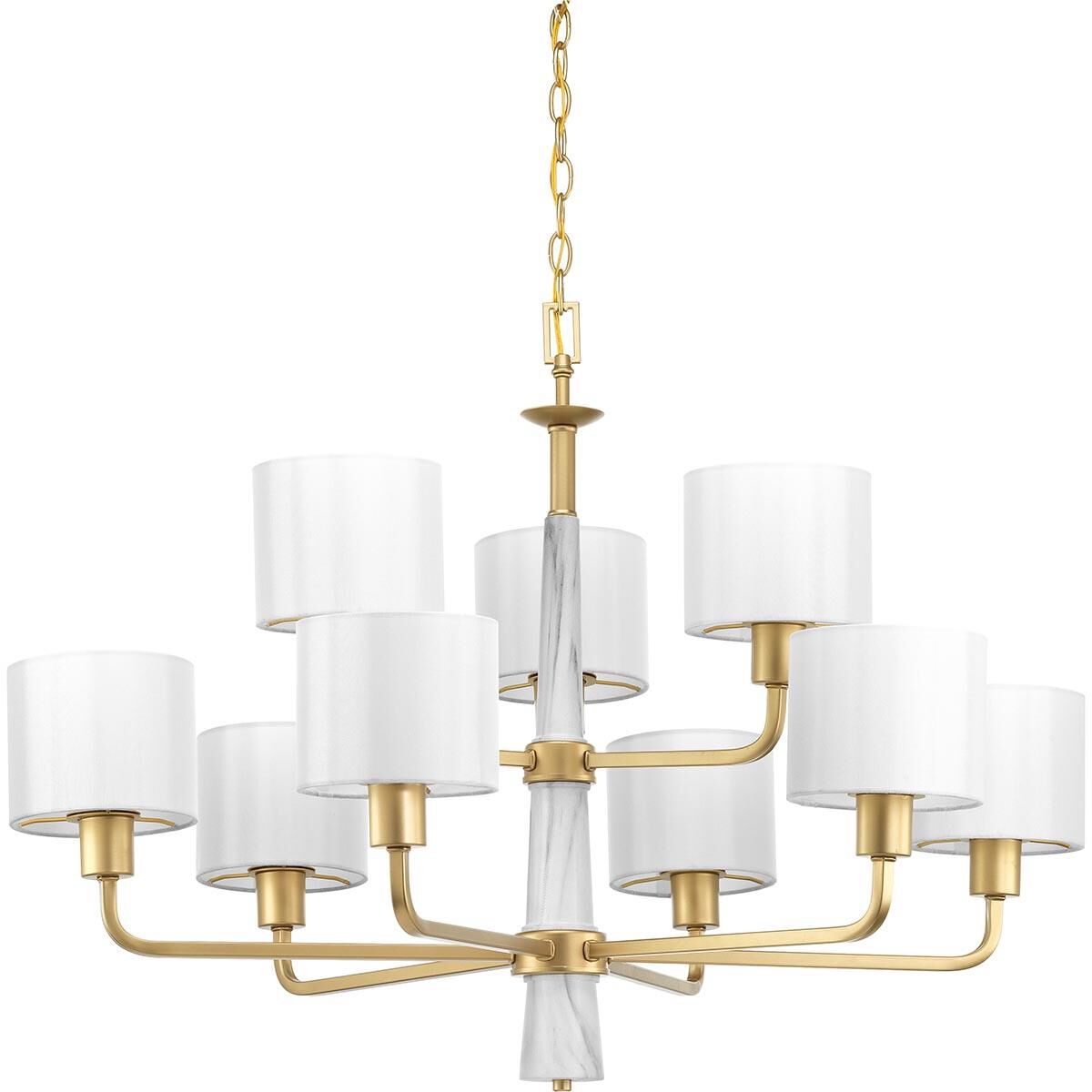 Palacio 36 Inch 9 Light Chandelier by Progress Lighting