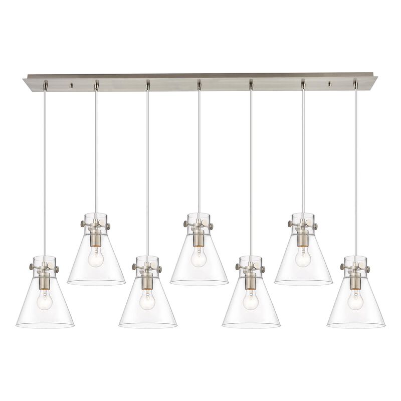 Bruno Marashlian Newton Cone 51 Inch 7 Light Linear Suspension Light by Innovations Lighting
