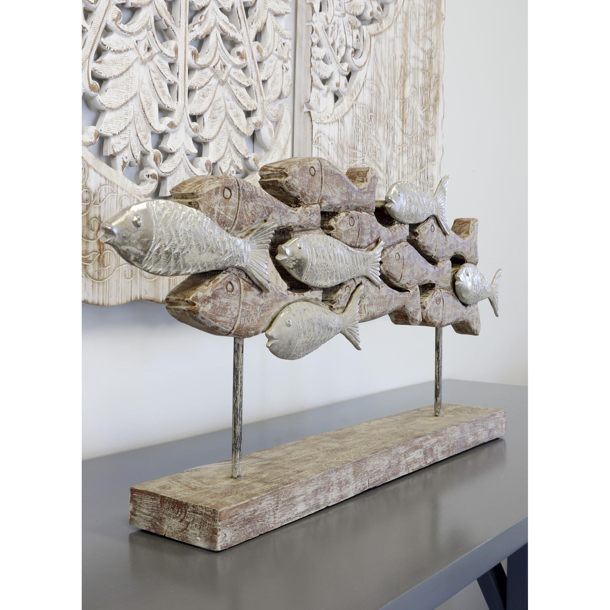 Shown in White Wash, Silver, Brown, Black finish