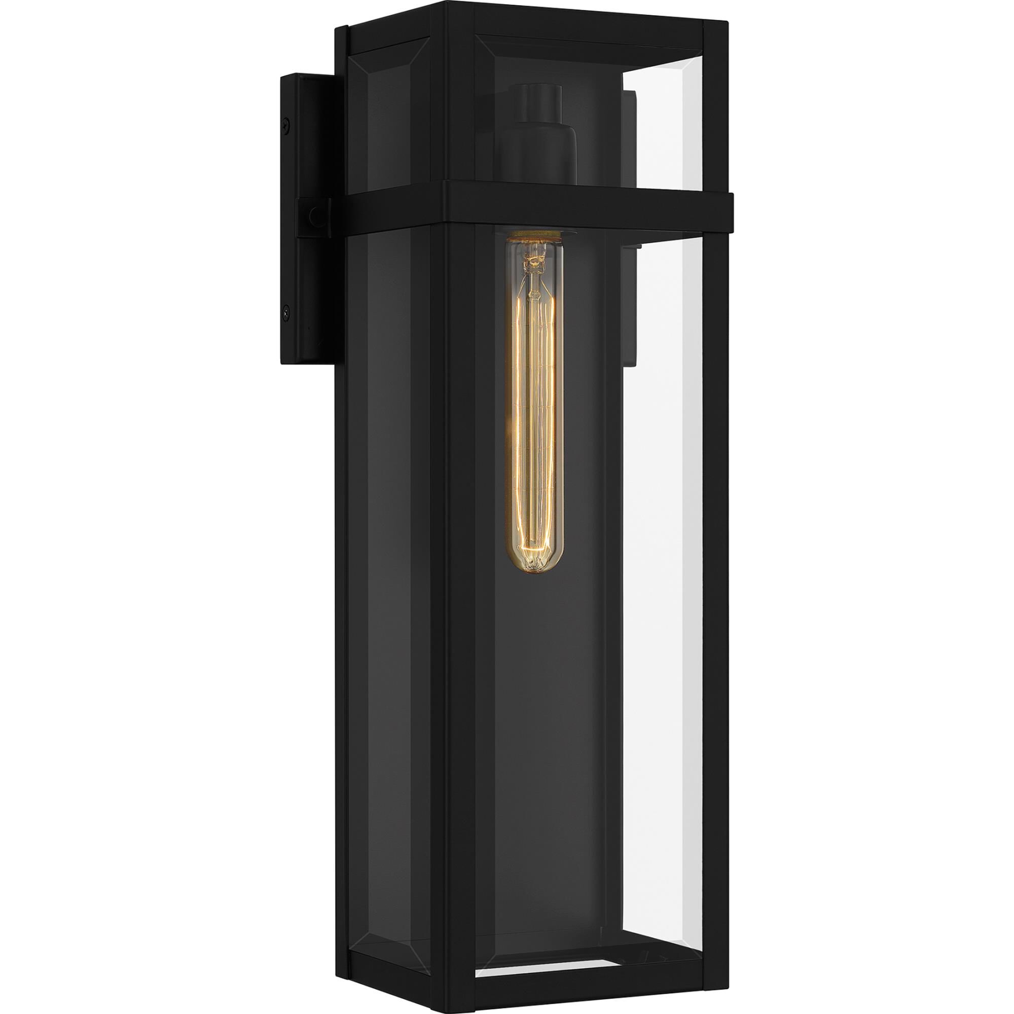 Shown in Matte Black finish and Shade 1: Clear Beveled  - Shade 2: Clear Beveled glass and Glass shade