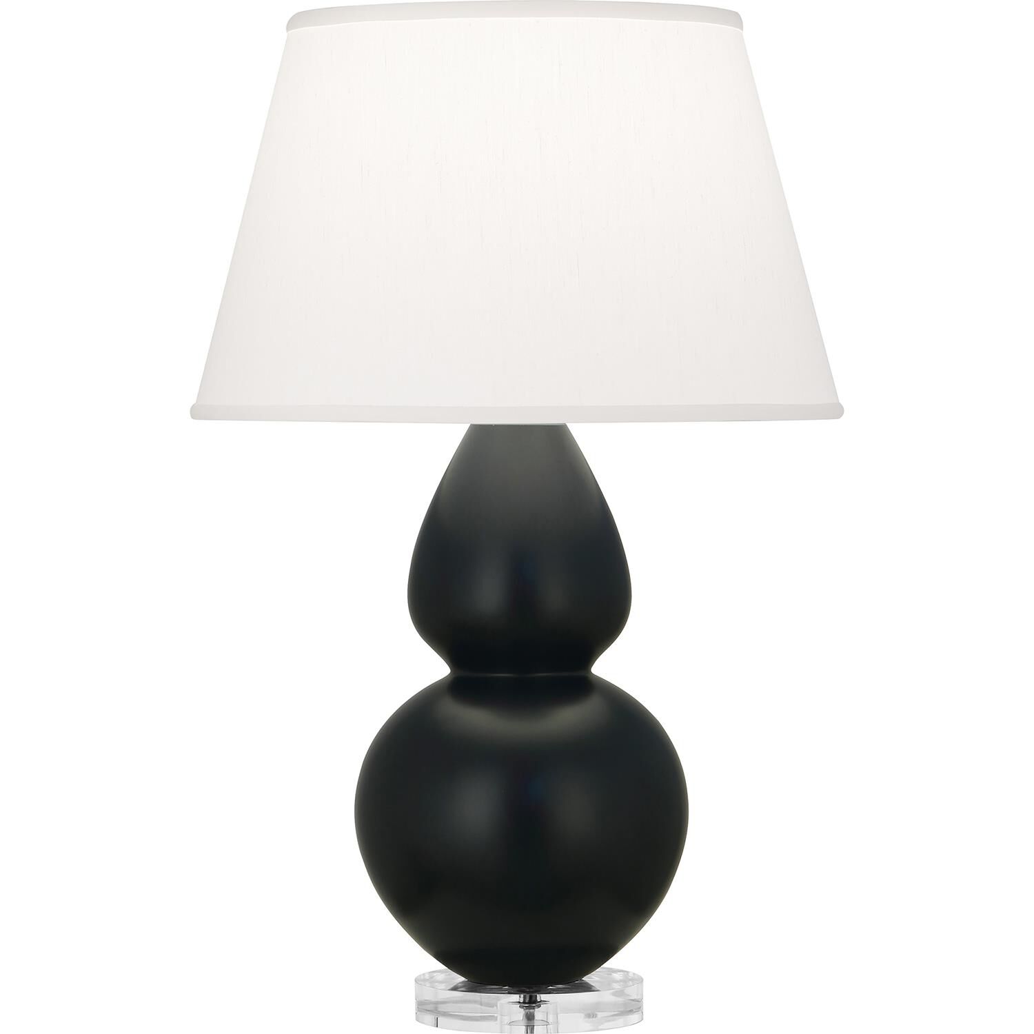 Shown in Matte Obsidian finish and Pearl shade and Lucite accent