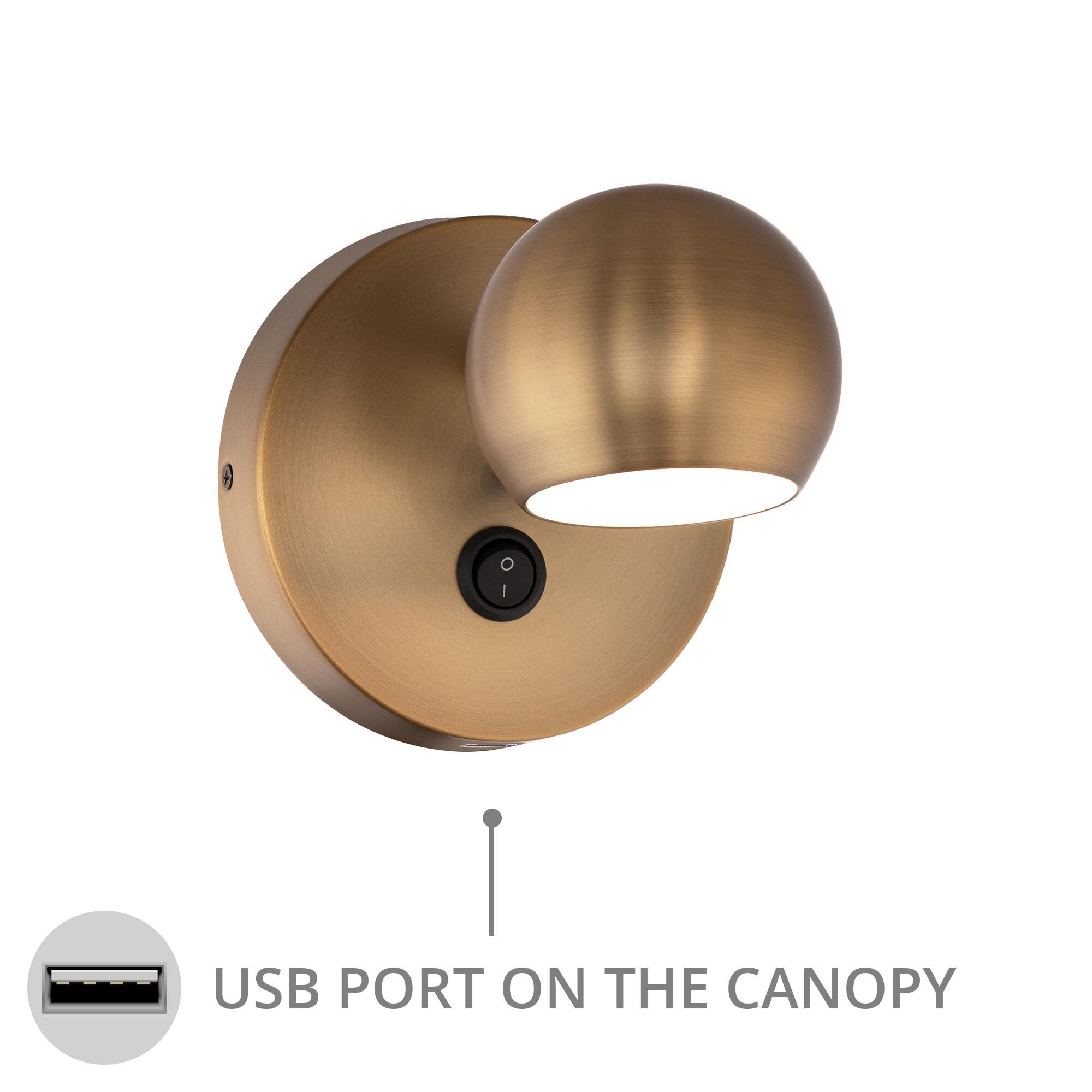 Shown in Aged Brass finish