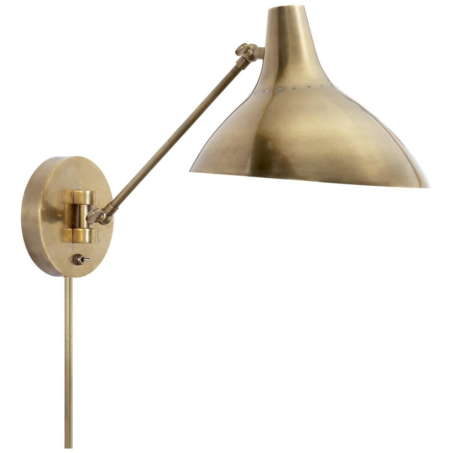 Shown in Hand-Rubbed Antique Brass finish and No Glass  glass and NO Shade  shade