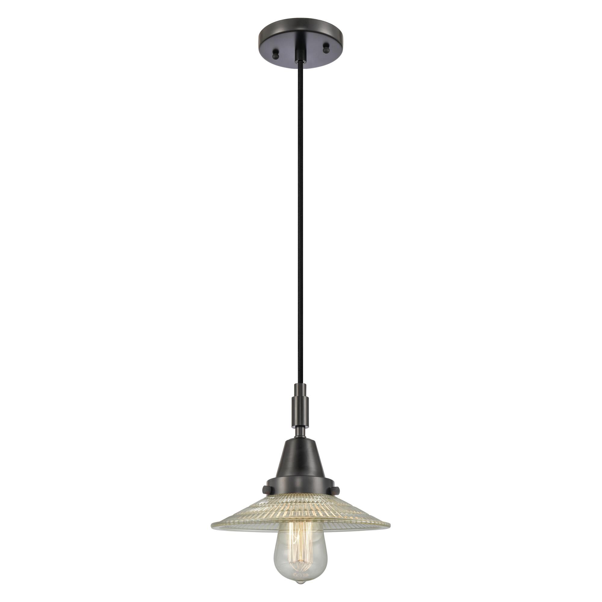 Bruno Marashlian Halophane 9 Inch Mini Pendant by Innovations Lighting