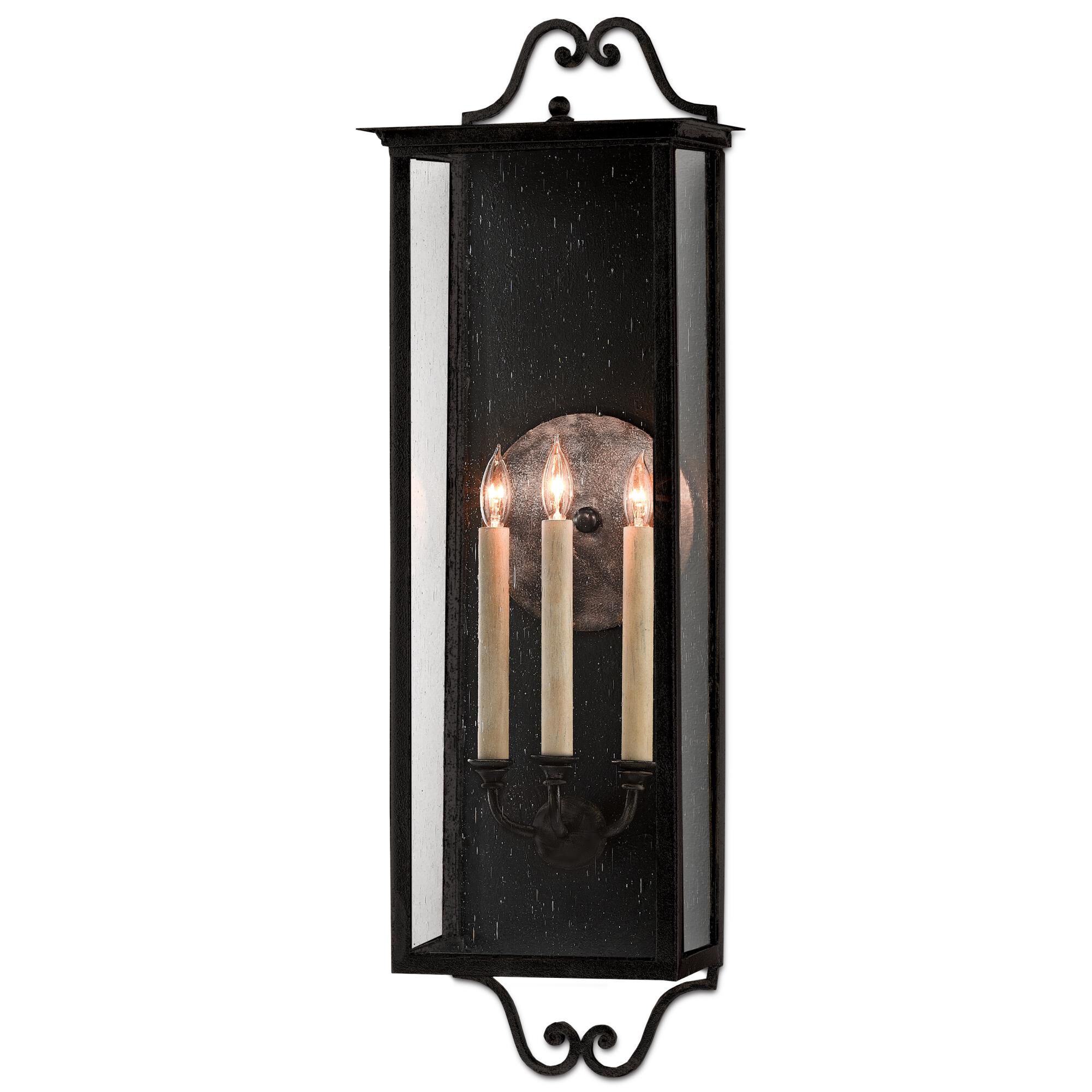 Giatti 35 Inch Tall 3 Light Outdoor Wall Light by Currey and Company