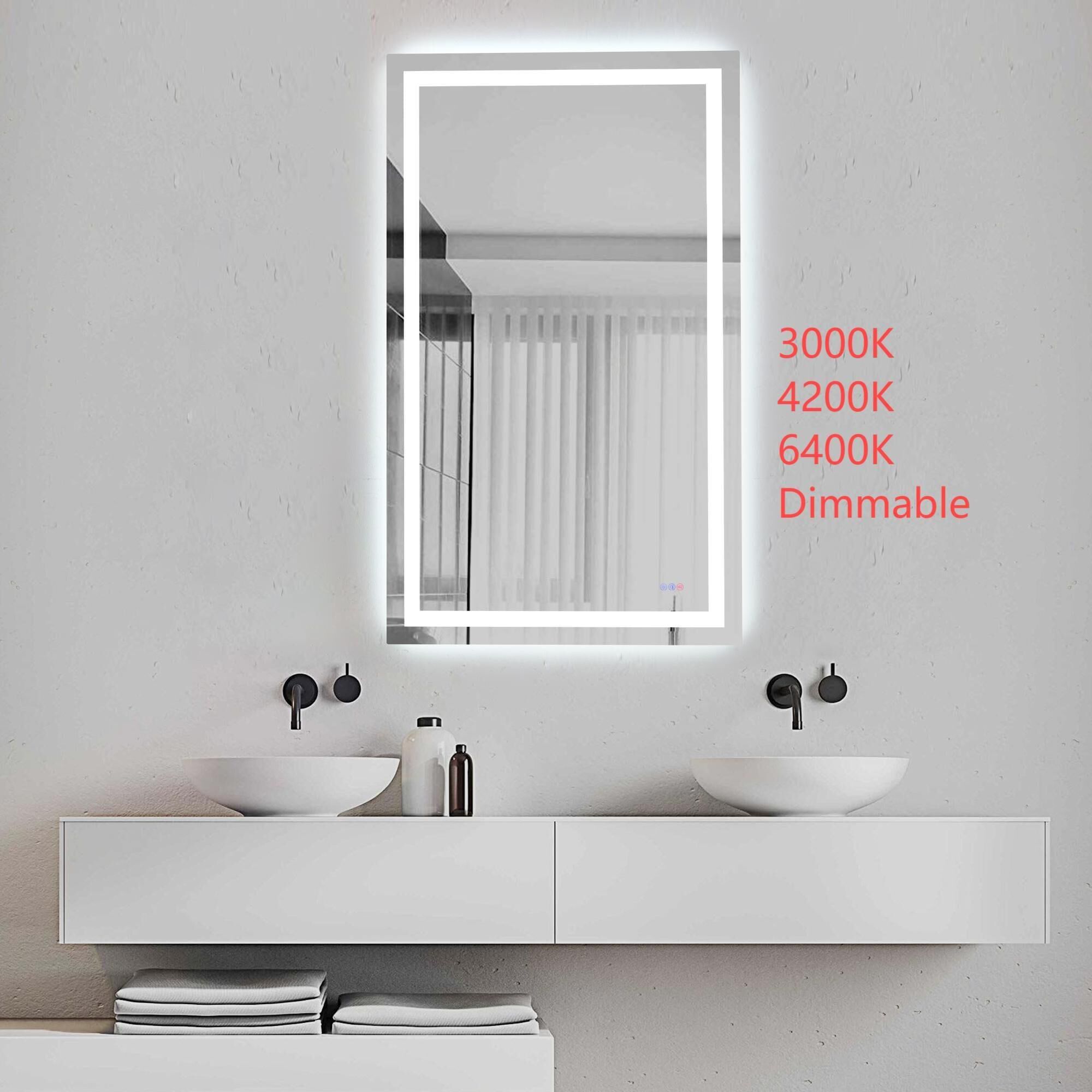 Riven 60 Inch LED Lighted Mirror by Elegant Dcor