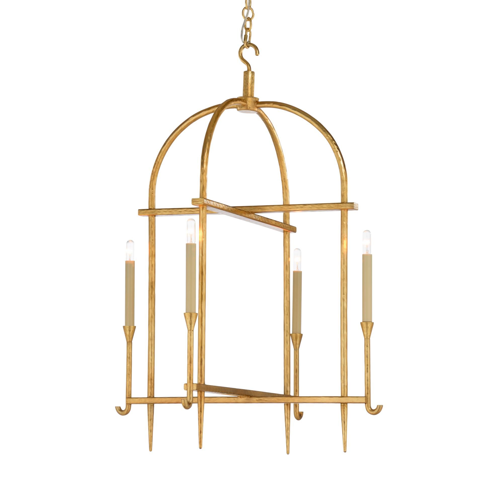 Shown in Hammered Gold Leaf finish