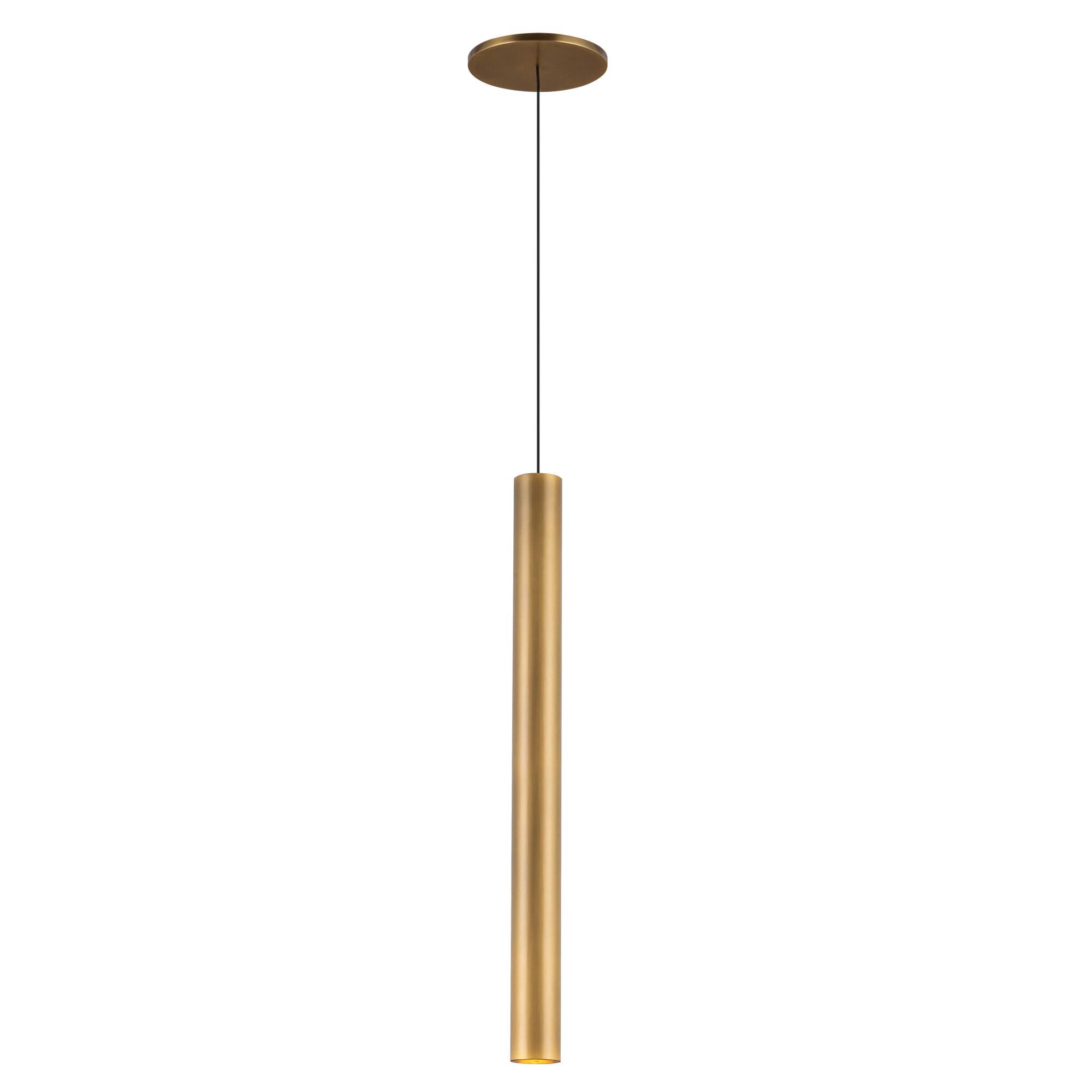Shown in Vintage Brass finish and Aluminum Baffle shade